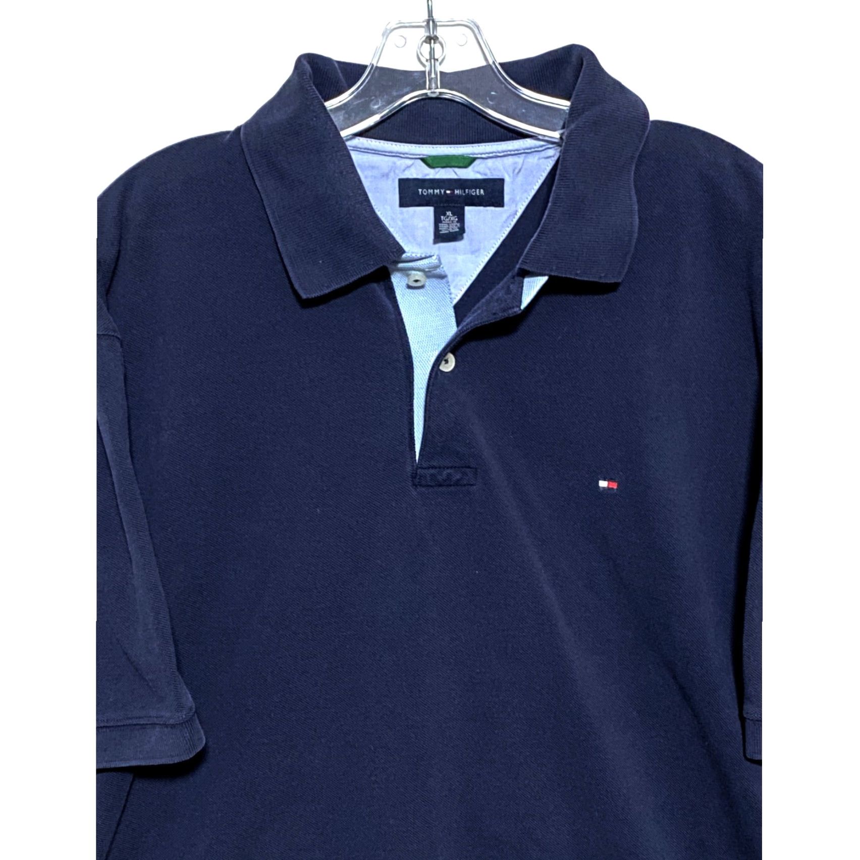 Tommy Hilfiger Tommy Hilfiger Polo Shirt Navy Blue Mens XL VTG 2007 Classic Y2K Office Preppy Casual Workwear Office Size US XL / EU 56 / 4 - 2 Thumbnail