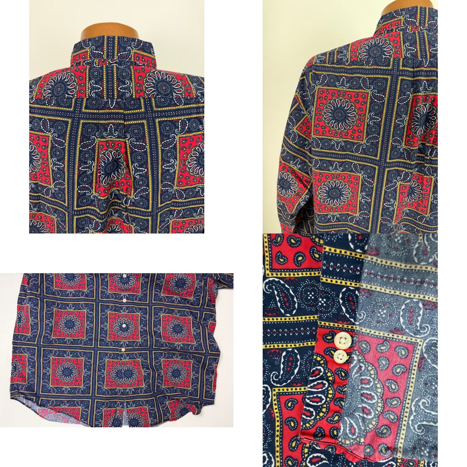 Vintage VINTAGE Daniel Cremieux Shirt Men XL Paisley Cotton Button-Up 90s Blue Size US XL / EU 56 / 4 - 8 Thumbnail