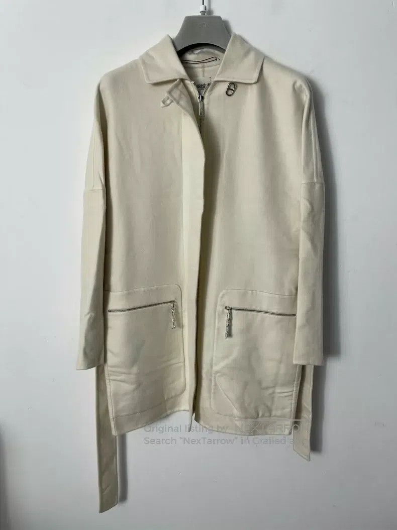 Hermes Pig nose button cashmere coat