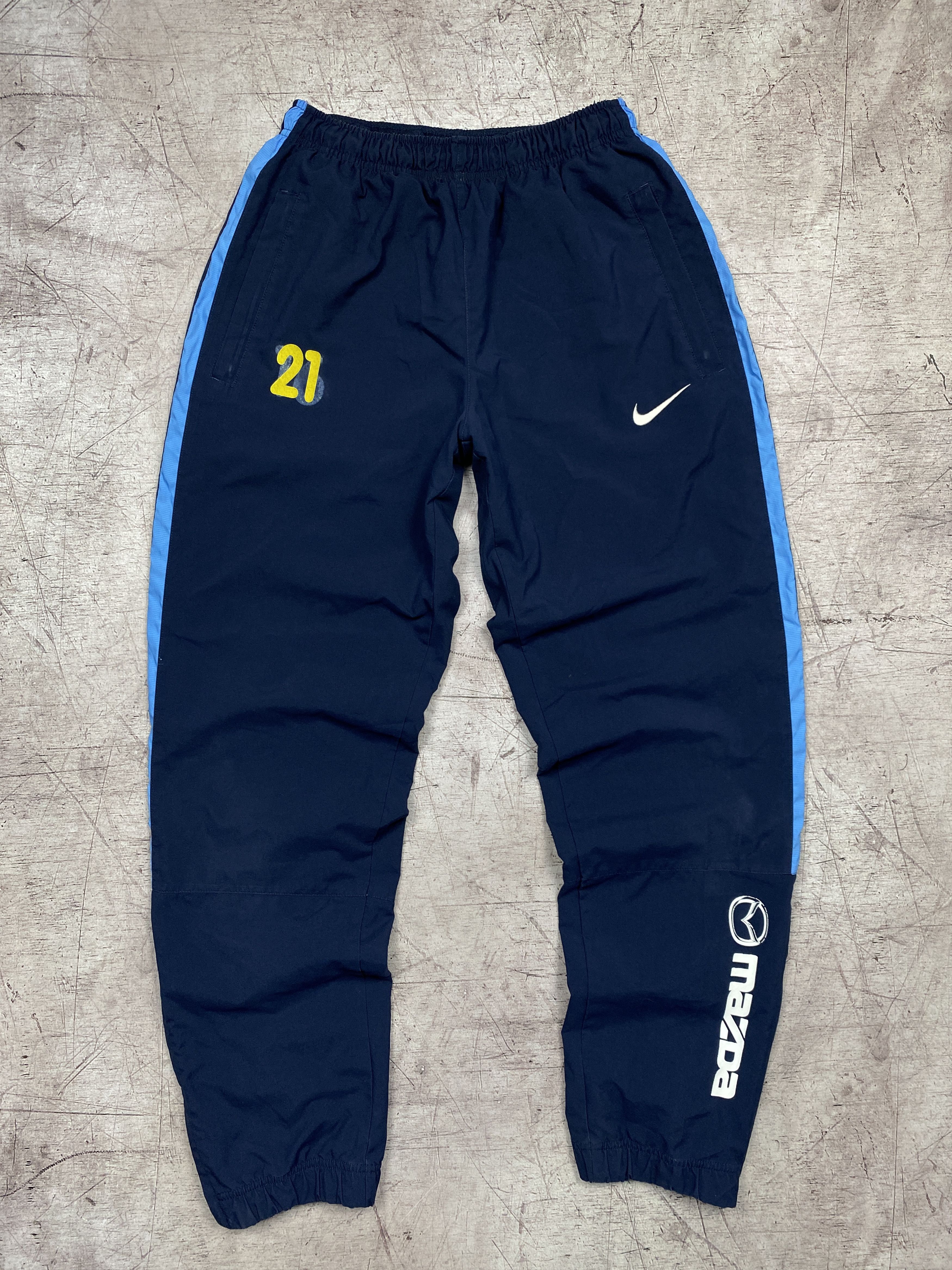 Nike × Vintage Nike Mazda Vintage Mens Nylon Track Pants Y2K Size US 32 / EU 48 - 1 Thumbnail