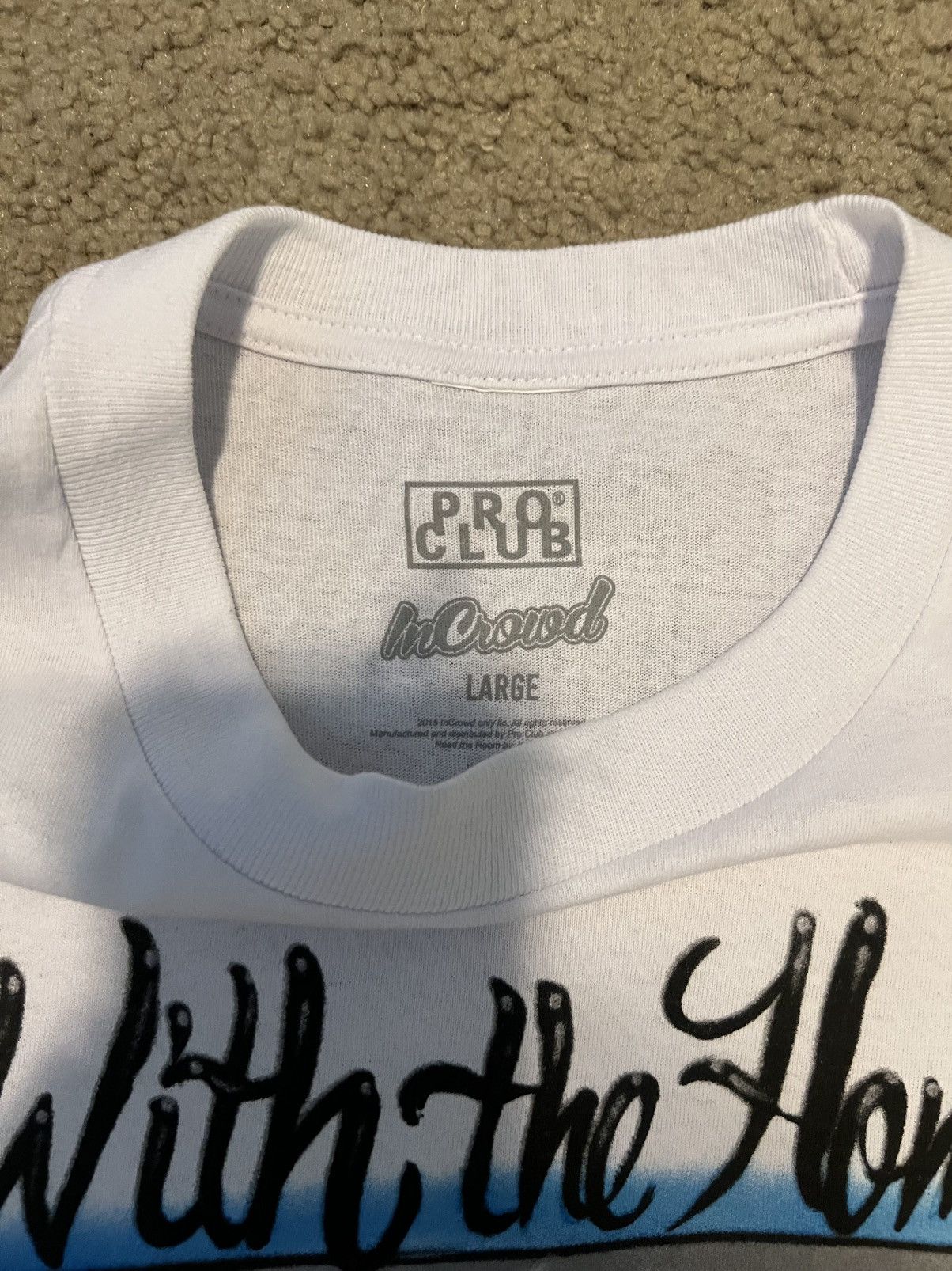 Other InCrowd With the Homies White Tee Size US L / EU 52-54 / 3 - 2 Thumbnail