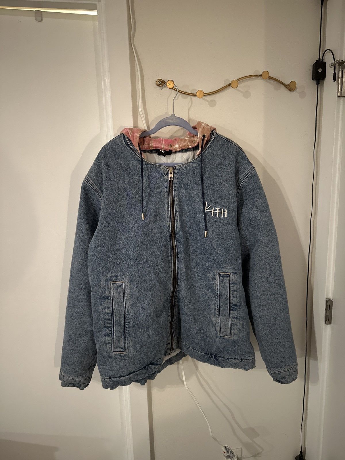 image of Kith x Ksubi Apollo Jacket in Blue, Men's (Size Large)