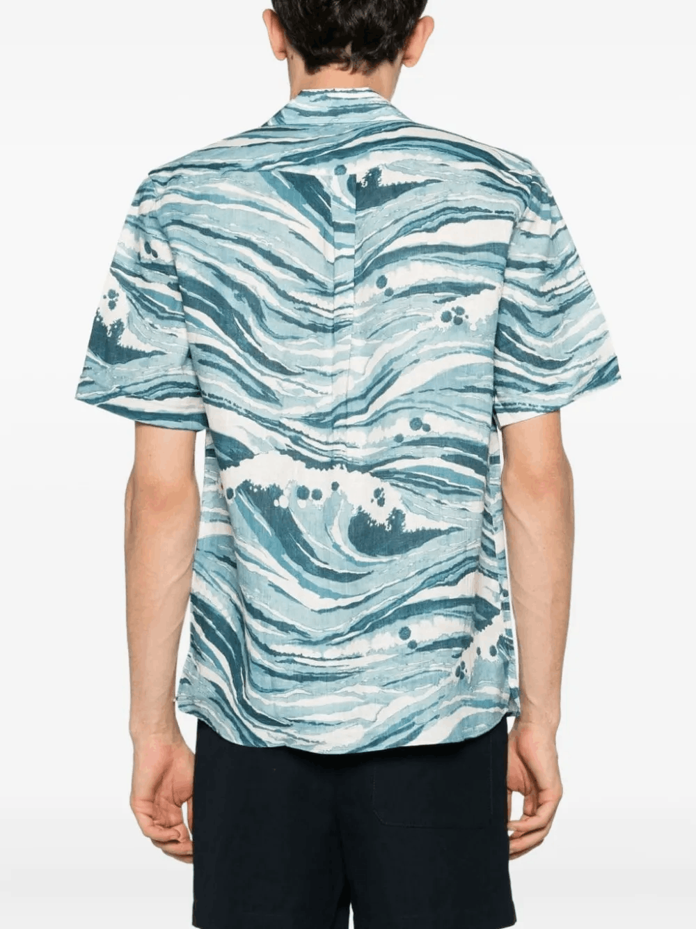 Other Blue Wave Print Hawaiian Shirt Size US L / EU 52-54 / 3 - 1 Thumbnail