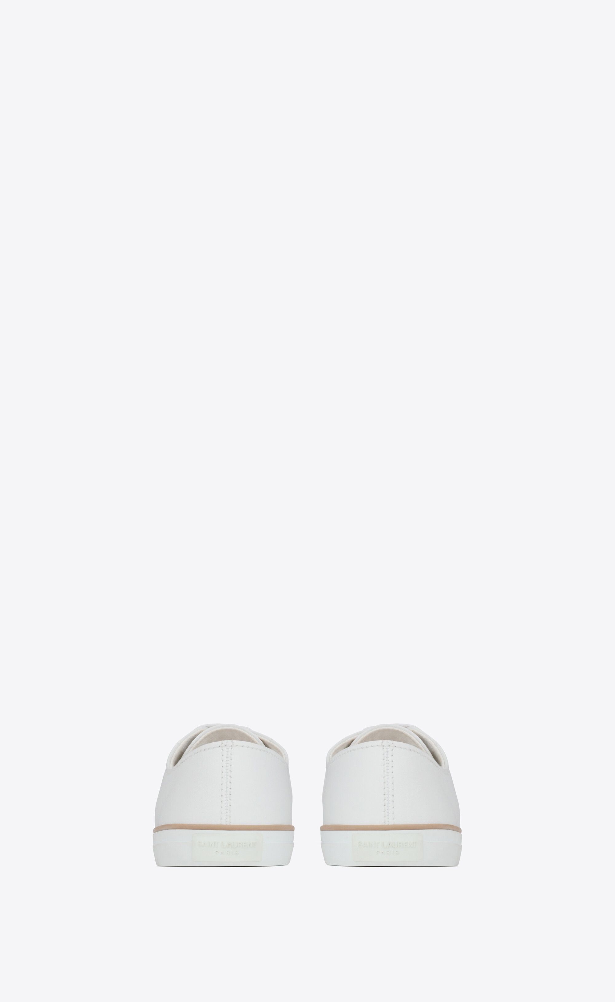 Saint Laurent Paris o1s1wg111224 Feliz Low Top Sneakers Smooth Leather in White Size US 8 / EU 41 - 3 Thumbnail