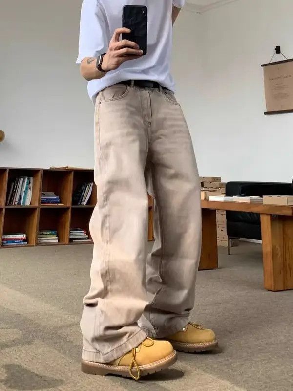 VIBE Retro apricot baggy street hip hop Y2K jeans Size US 32 / EU 48 - 2 Thumbnail