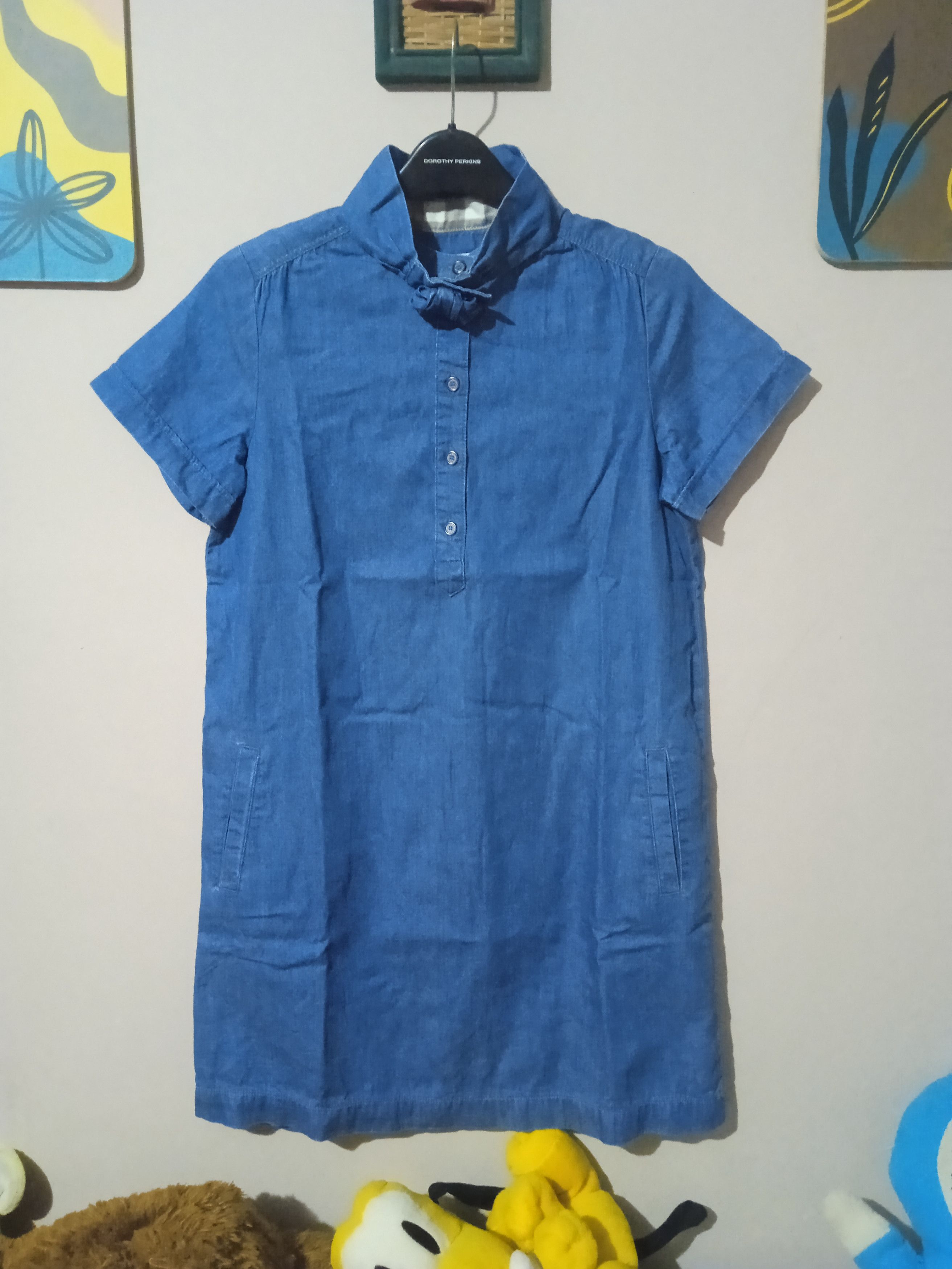 Burberry Burberry Denim Dress Size S / US 4 / IT 40 - 1 Thumbnail