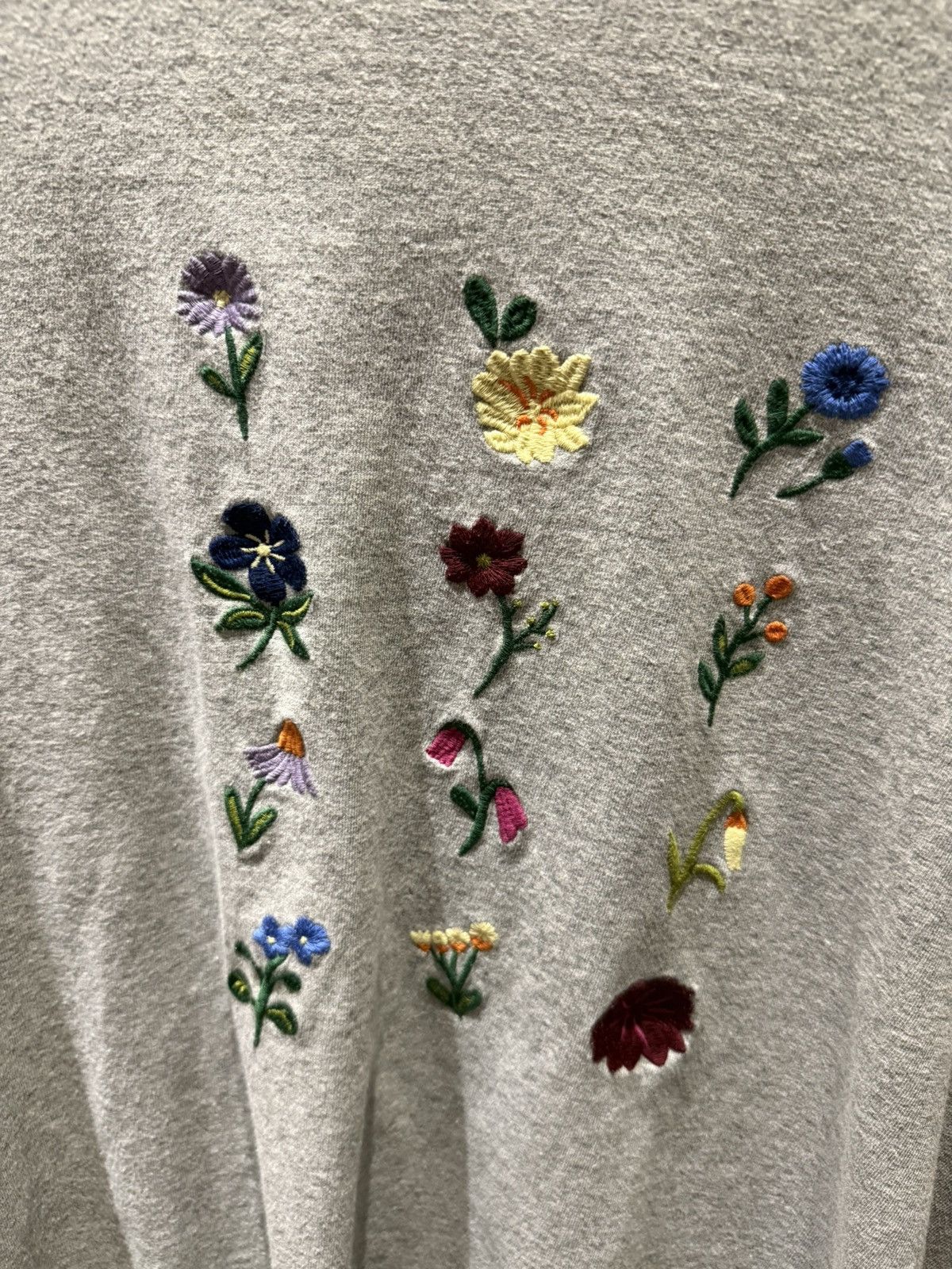 JW Anderson × Uniqlo JW Anderson Embroidered flowers crew neck T shirt size S Size US S / EU 44-46 / 1 - 2 Thumbnail