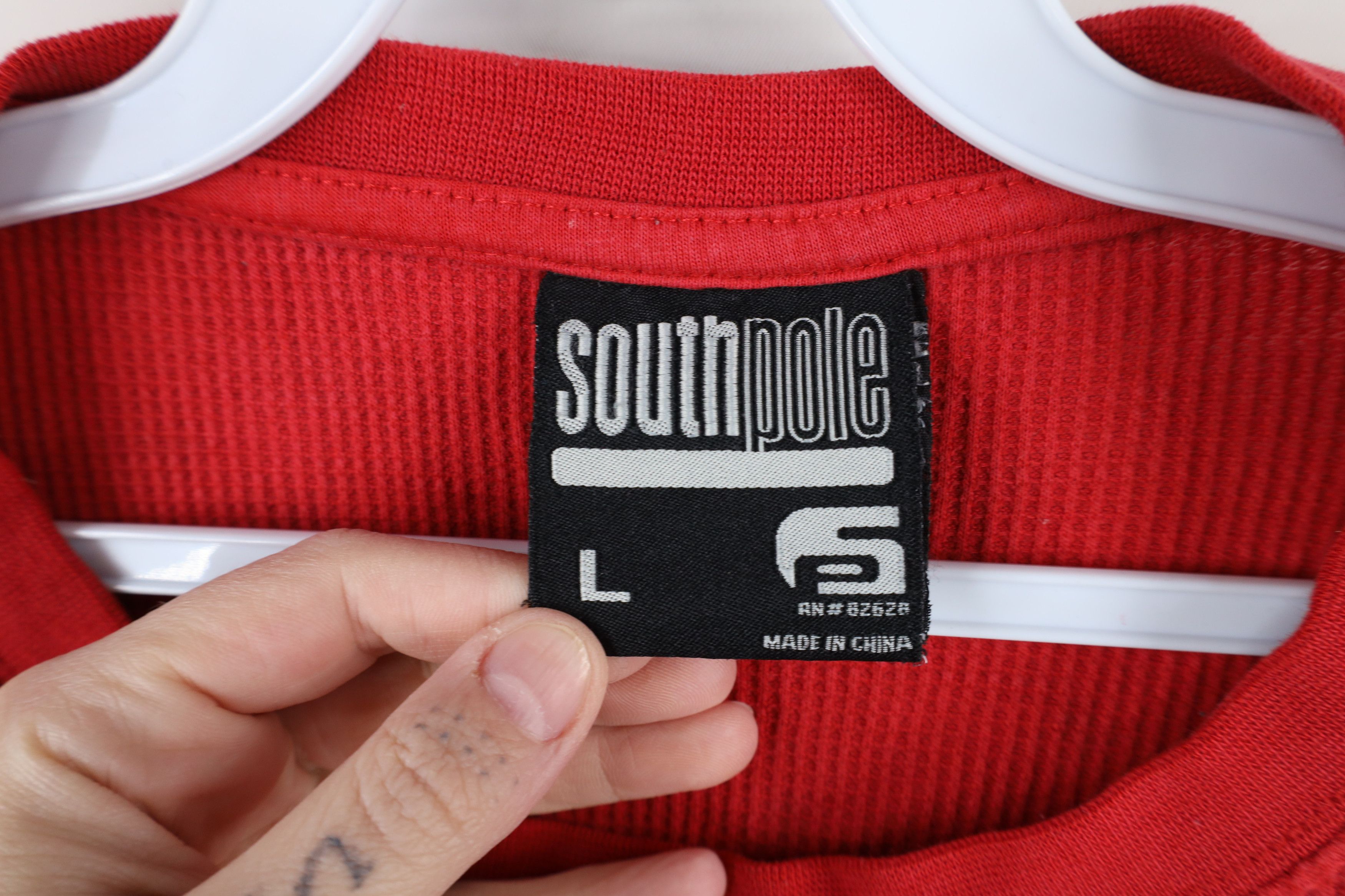 Southpole × Vintage Vintage Southpole Thermal Waffle Knit Long Sleeve T-Shirt Size US L / EU 52-54 / 3 - 10 Thumbnail
