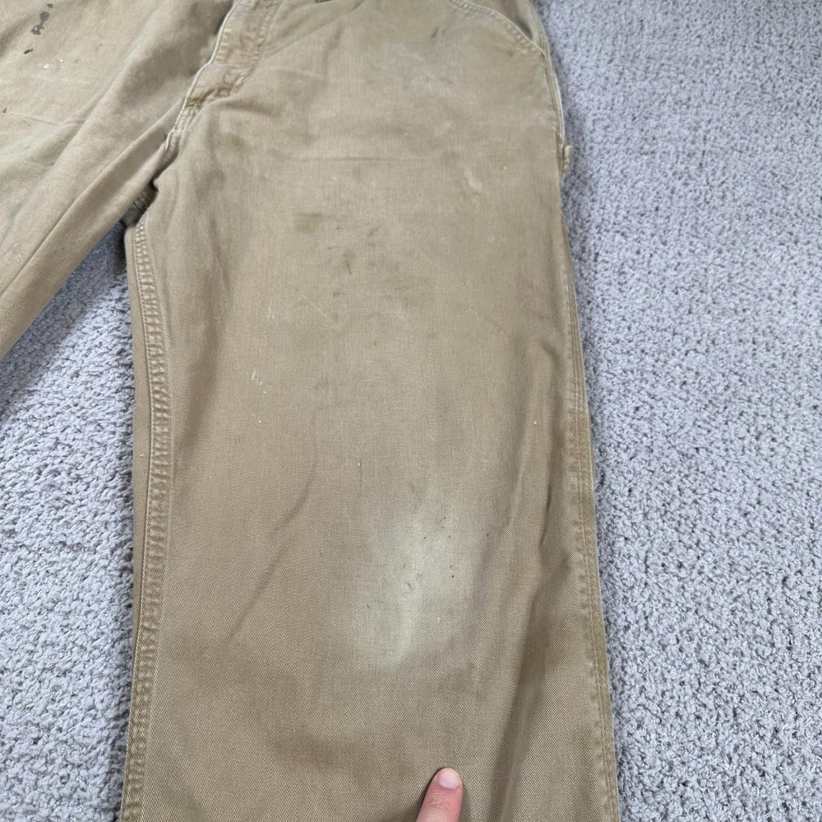 Carhartt Carhartt B324-DKH Work Pants 38x30 Tan Relaxed Fit Carpenter Size US 38 / EU 54 - 9 Thumbnail