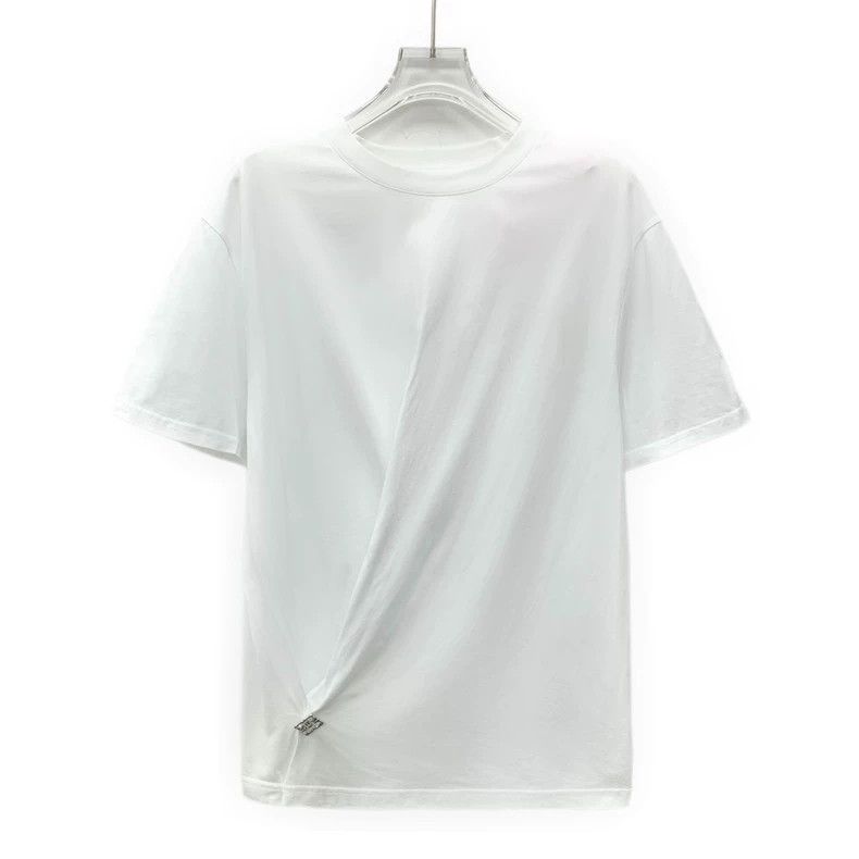 Givenchy White Logo Stamp Cotton Crew Neck T-Shirt