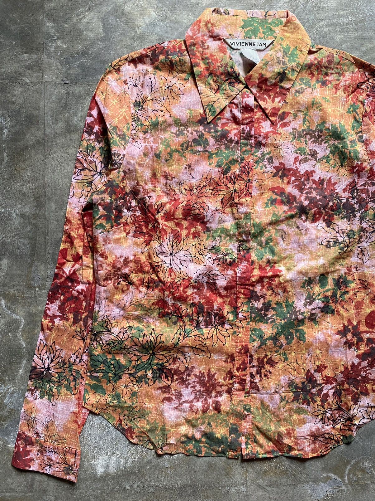 Vivienne Tam 1990s Buddha Printed Shirt Size S / US 4 / IT 40 - 6 Thumbnail
