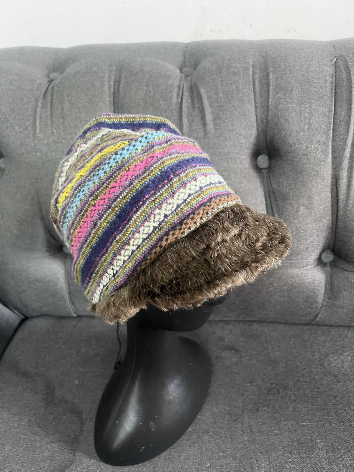 Japanese Brand CA4LA Navajo beanie hat Size ONE SIZE - 7 Thumbnail