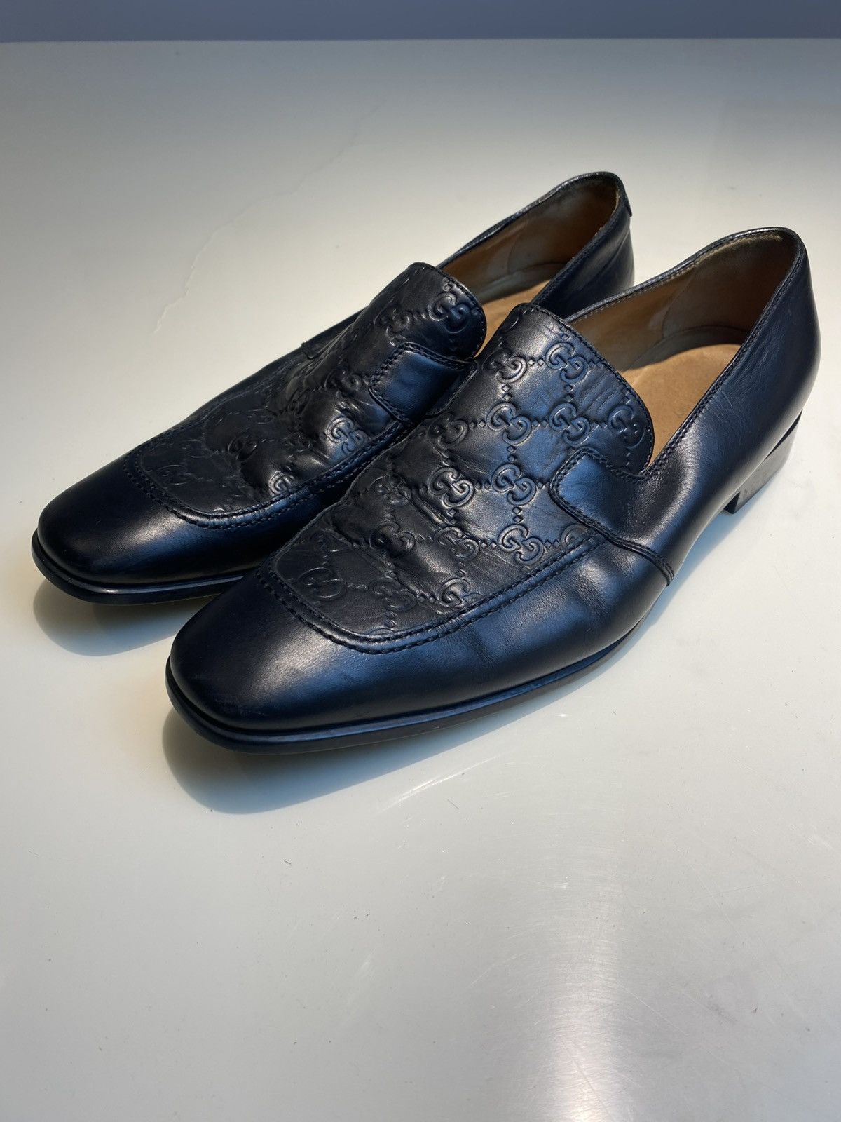 Gucci Gucci Guccissima leather slip-on loafers 42.5 Size US 9.5 / EU 42-43 - 1 Thumbnail