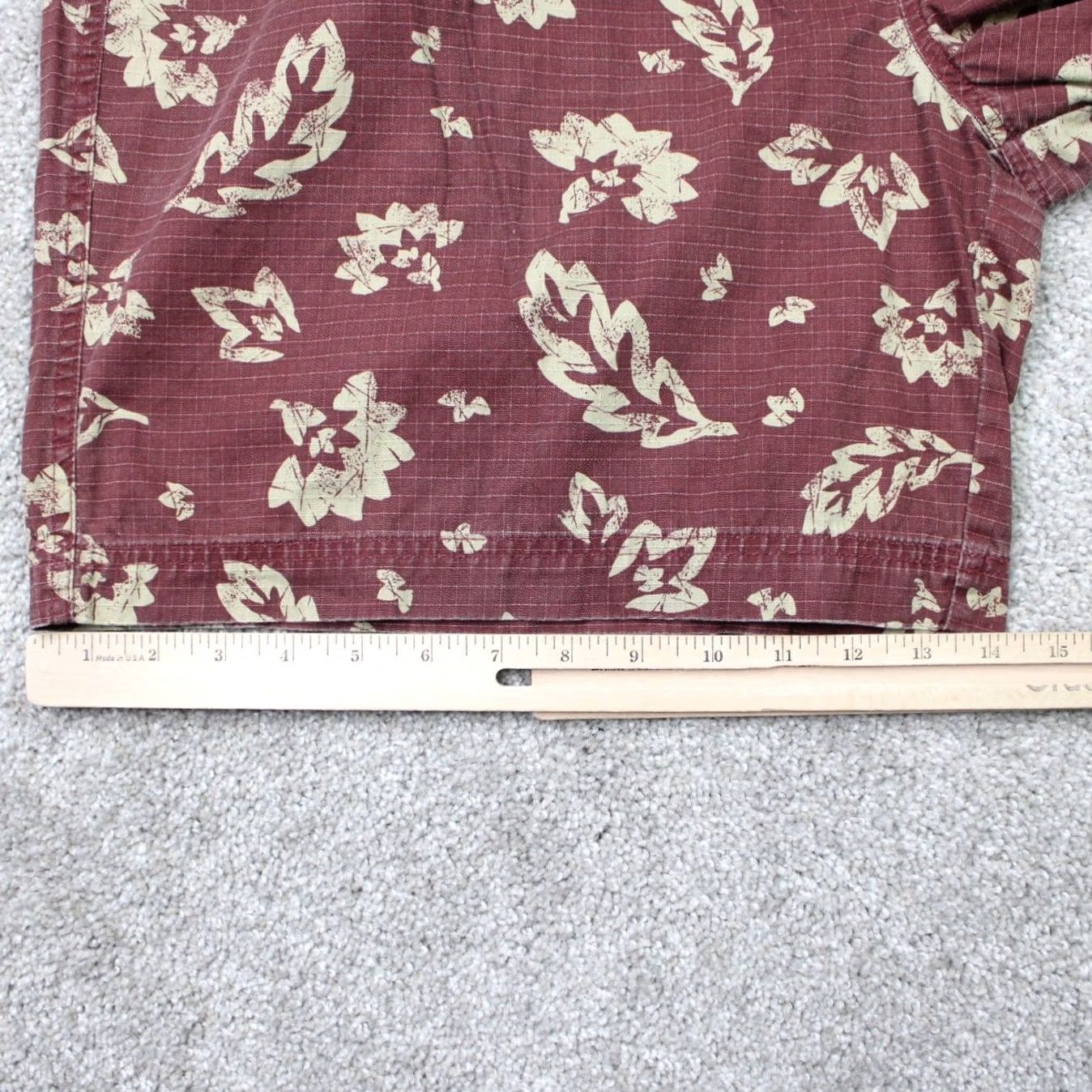 The Territory Ahead Territory Ahead Shorts Mens XL Red Floral 7" Drawstring 100% Cotton Hybrid Pants Chino Relaxed? Size US 36 / EU 52 - 4 Thumbnail