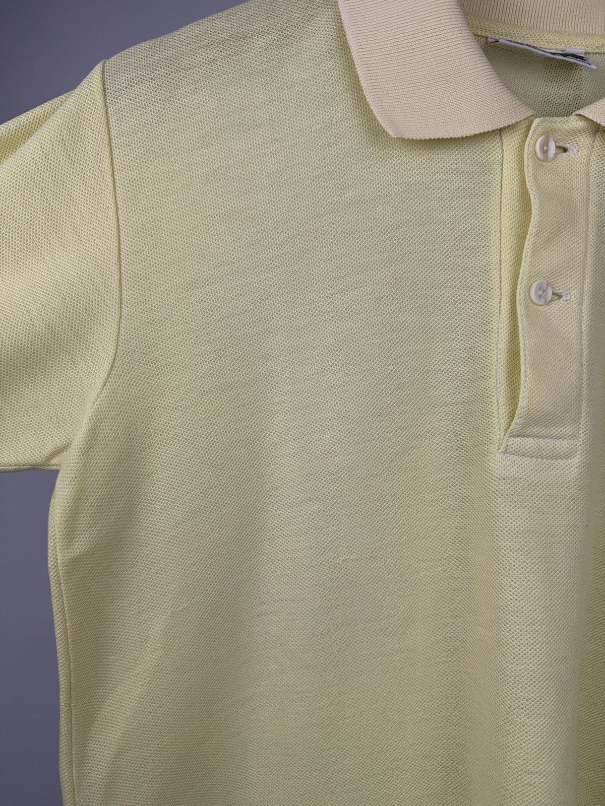 Lacoste Retro 80s Chemise Lacoste Polo Shirt Yellow Made in France Size US S / EU 44-46 / 1 - 6 Thumbnail