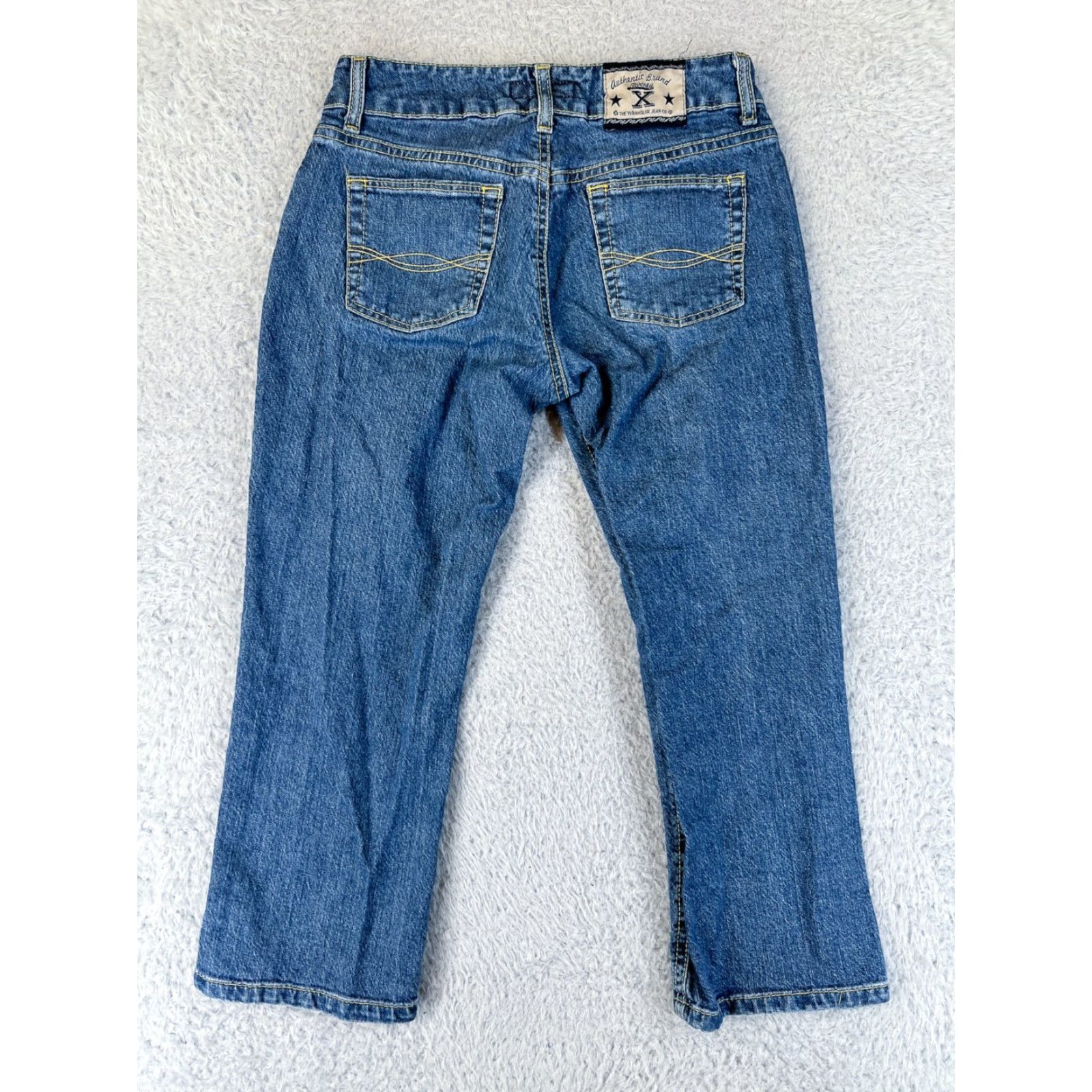 Wrangler Wrangler 20X Womens Jeans Capri Denim Blue Low Rise Slim Fit Cotton 5 Size 27" / US 4 / IT 40 - 2 Thumbnail