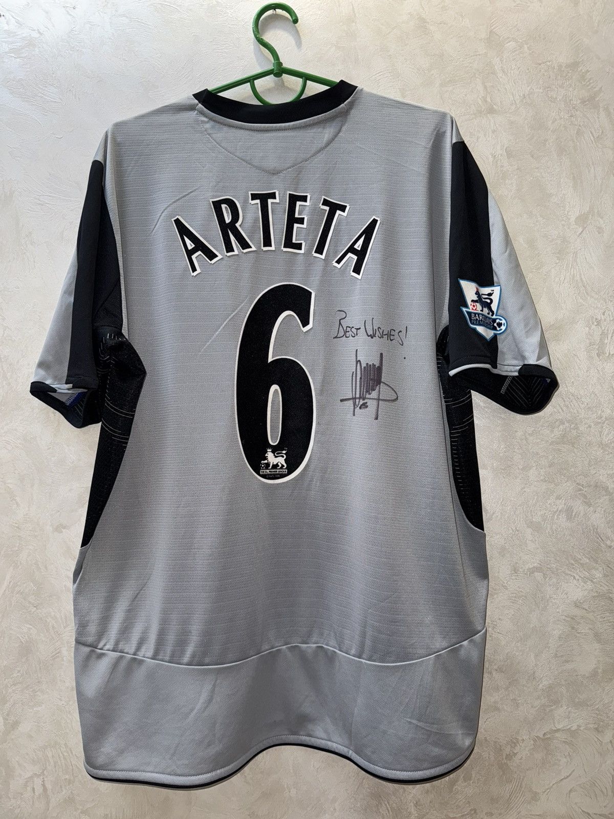 Signatures × Umbro ARTETA SIGNATURE EVERTON 2005 AWAY SHIRTS SOCCER JERSEY Size US XL / EU 56 / 4 - 1 Thumbnail