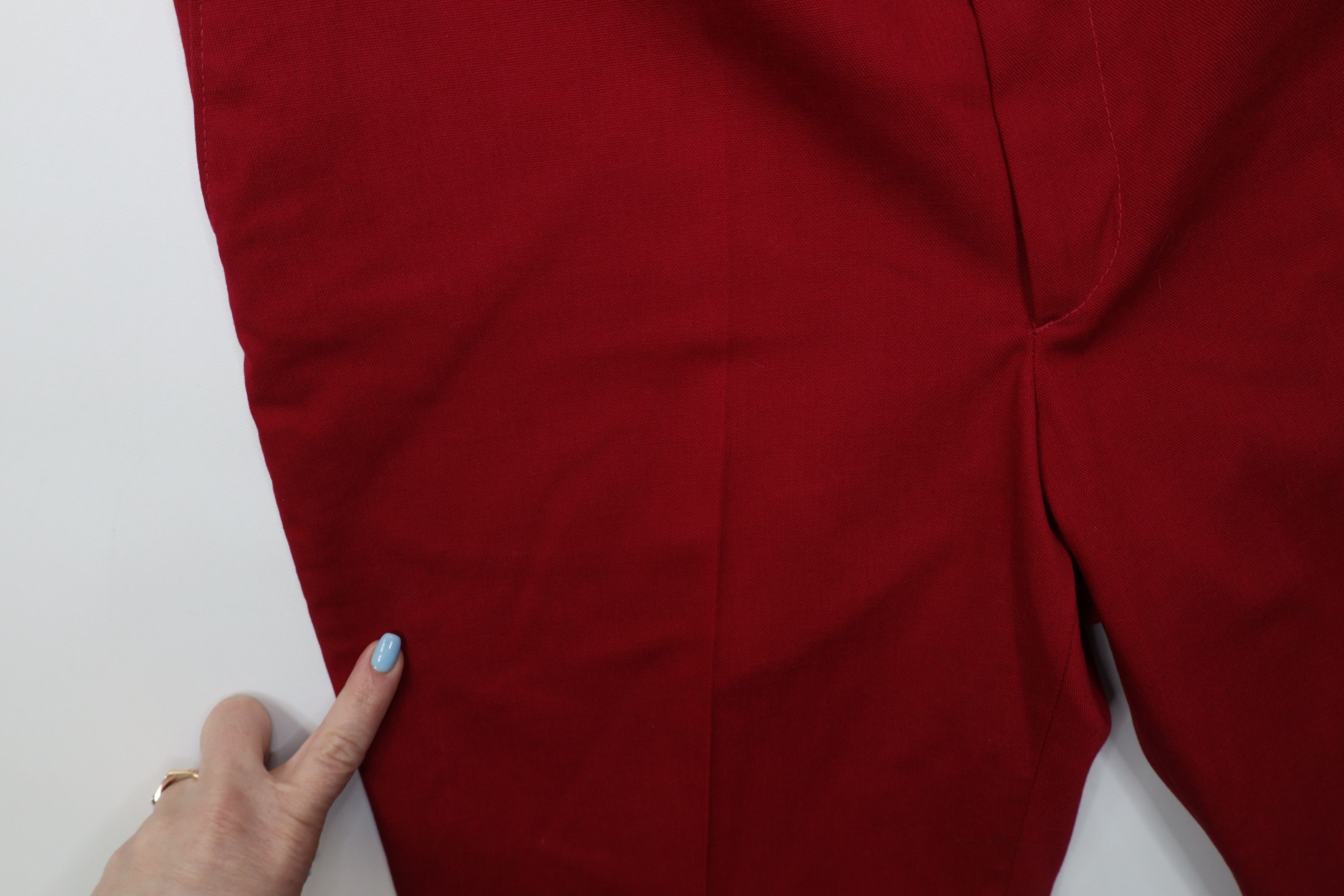 Vintage Vintage 70s Streetwear Flared Wide Leg Chino Pants Red USA Size US 36 / EU 52 - 8 Thumbnail