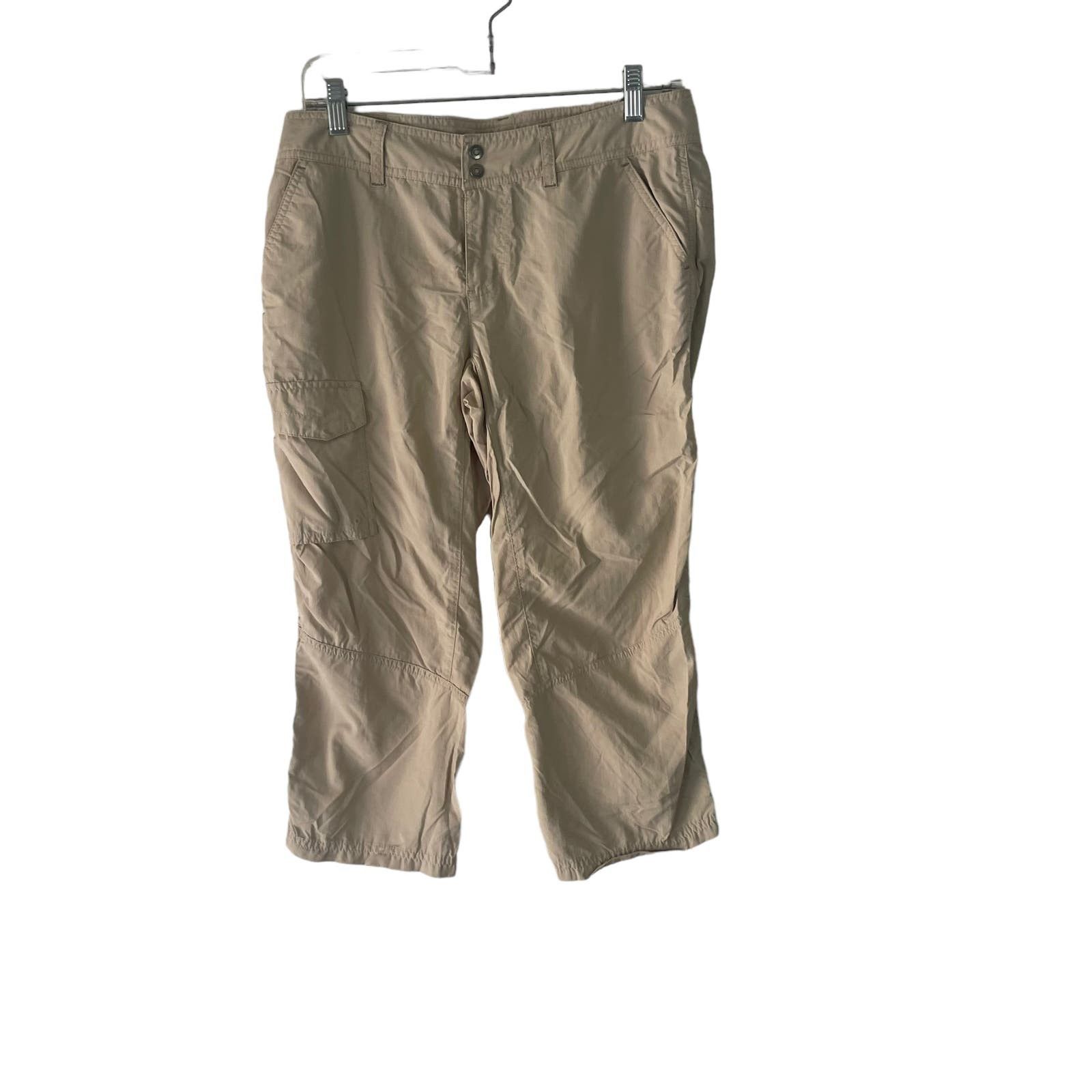 Columbia Omni Shield Advanced Repellency Capri Pants Women's Size 6, Beige