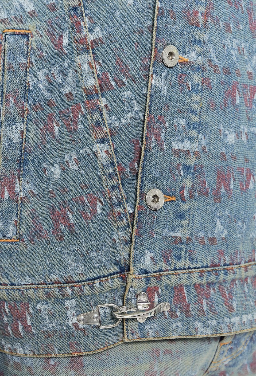 Future × Lanvin Last Size Lanvin x Future Logo Embroidered Denim Jacket Size US L / EU 52-54 / 3 - 3 Thumbnail