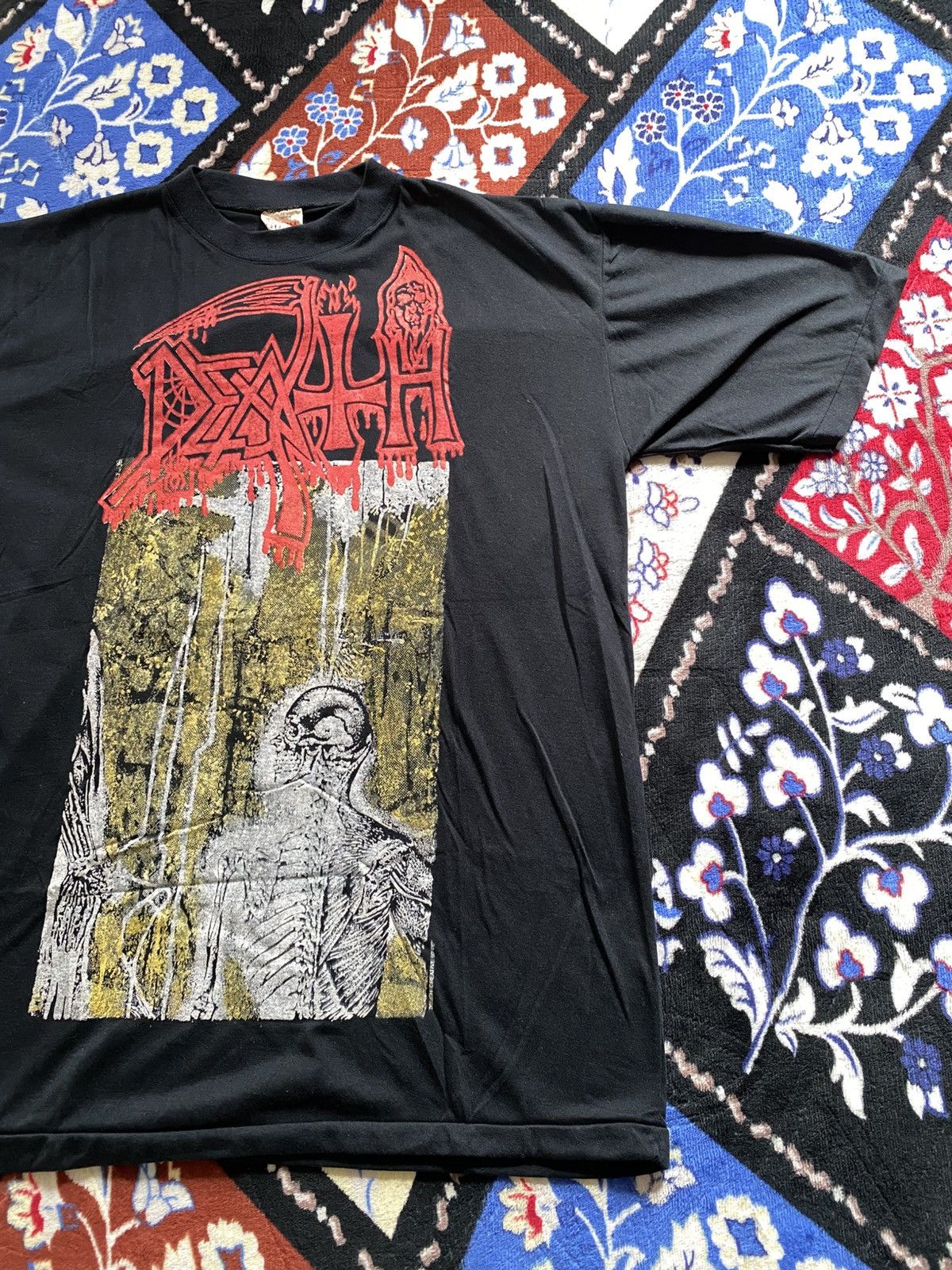 Band Tees Vintage Death Earache Records Tshirt Bootleg 90s Size US L / EU 52-54 / 3 - 5 Thumbnail