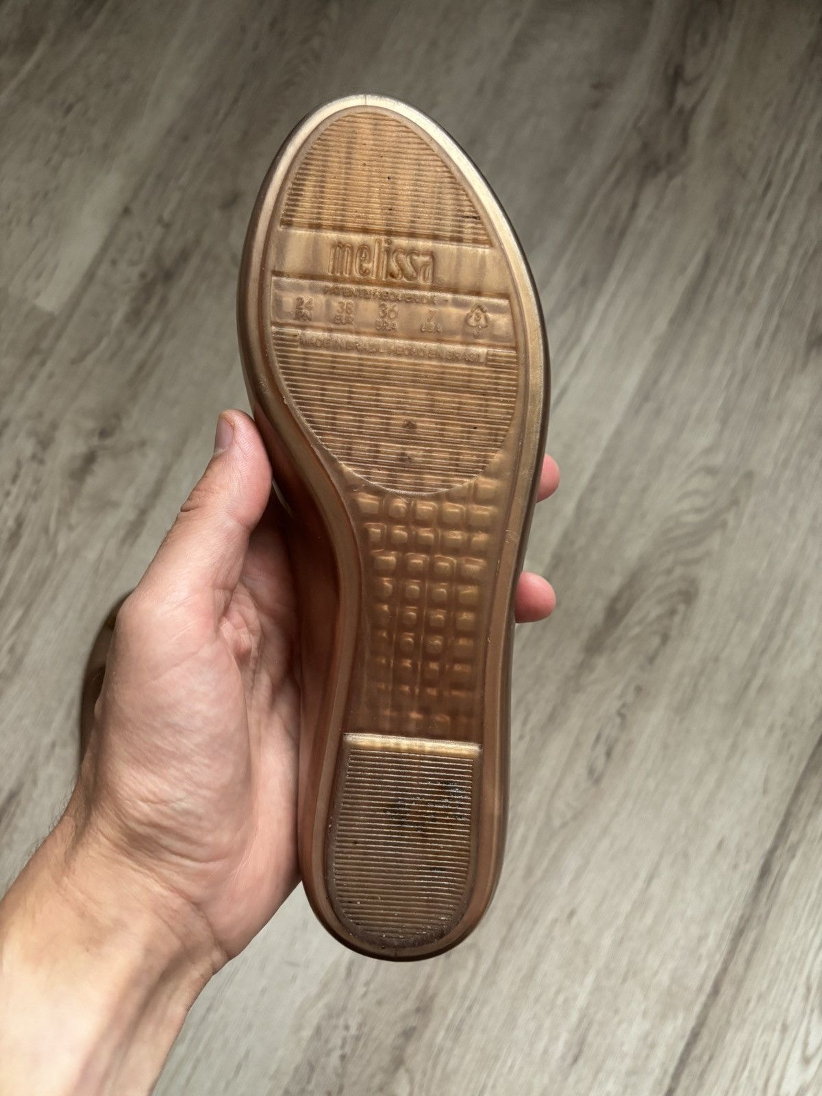 Vivienne Westwood Melissa x Vivienne Westwood Rose Gold Flats Heels US 7 EU 38 Size US 7 / IT 37 - 19 Thumbnail