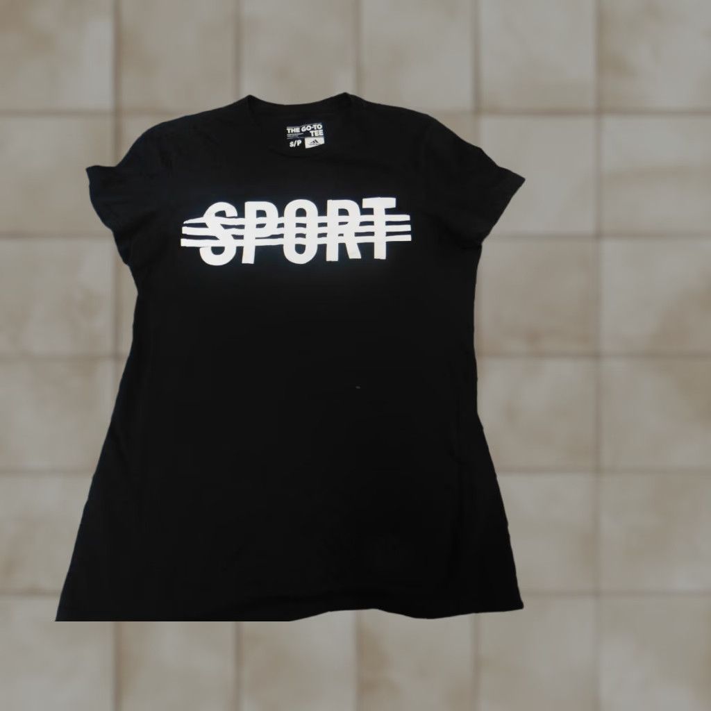 Adidas Adidas Shirt Womens Small Black Short Sleeve Crew Neck Pullover T-Shirt Sports Casual Size S / US 4 / IT 40 - 1 Thumbnail