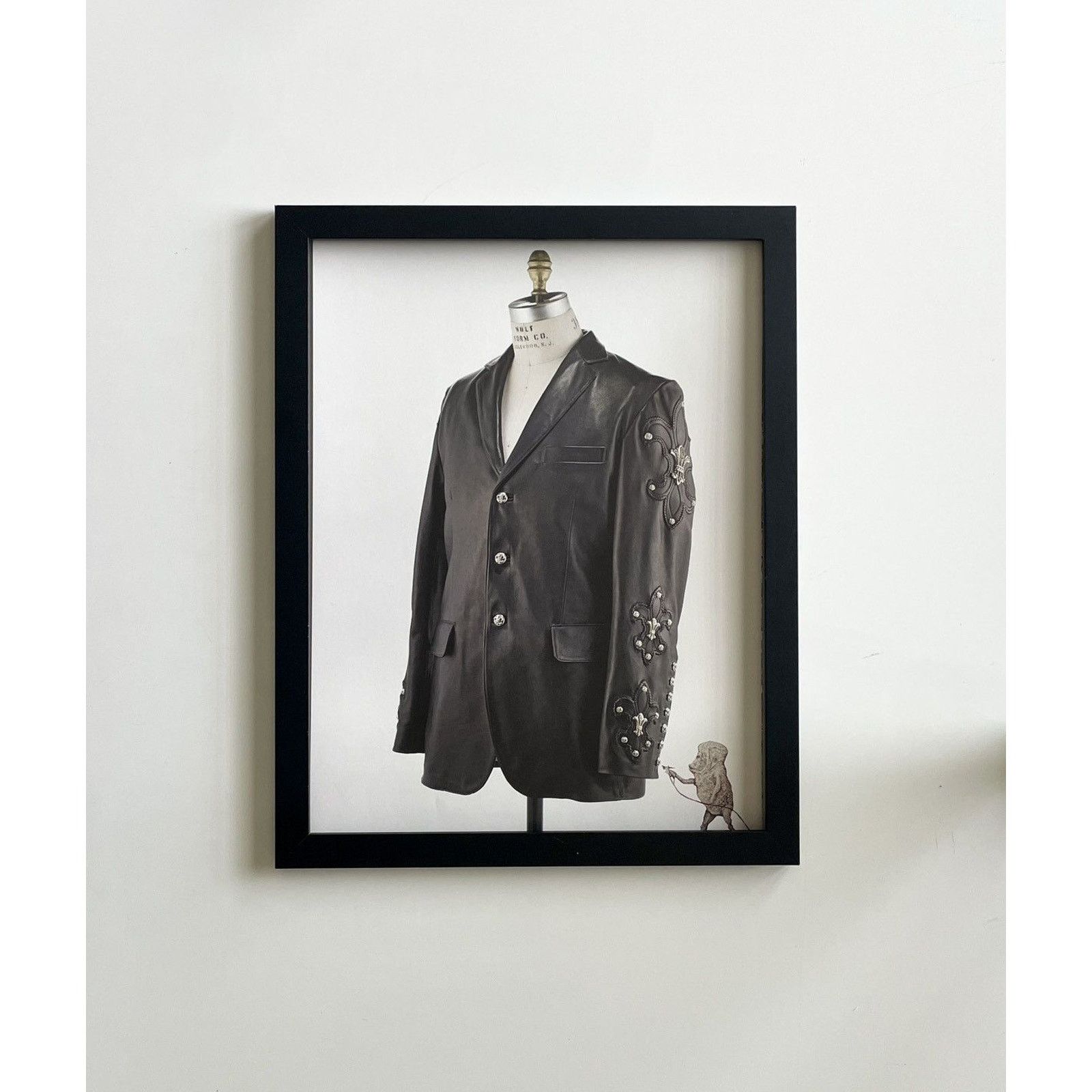 Chrome Hearts × Vintage Chrome Hearts Black jacket photo Poster framed 9x11 Size ONE SIZE - 1 Thumbnail