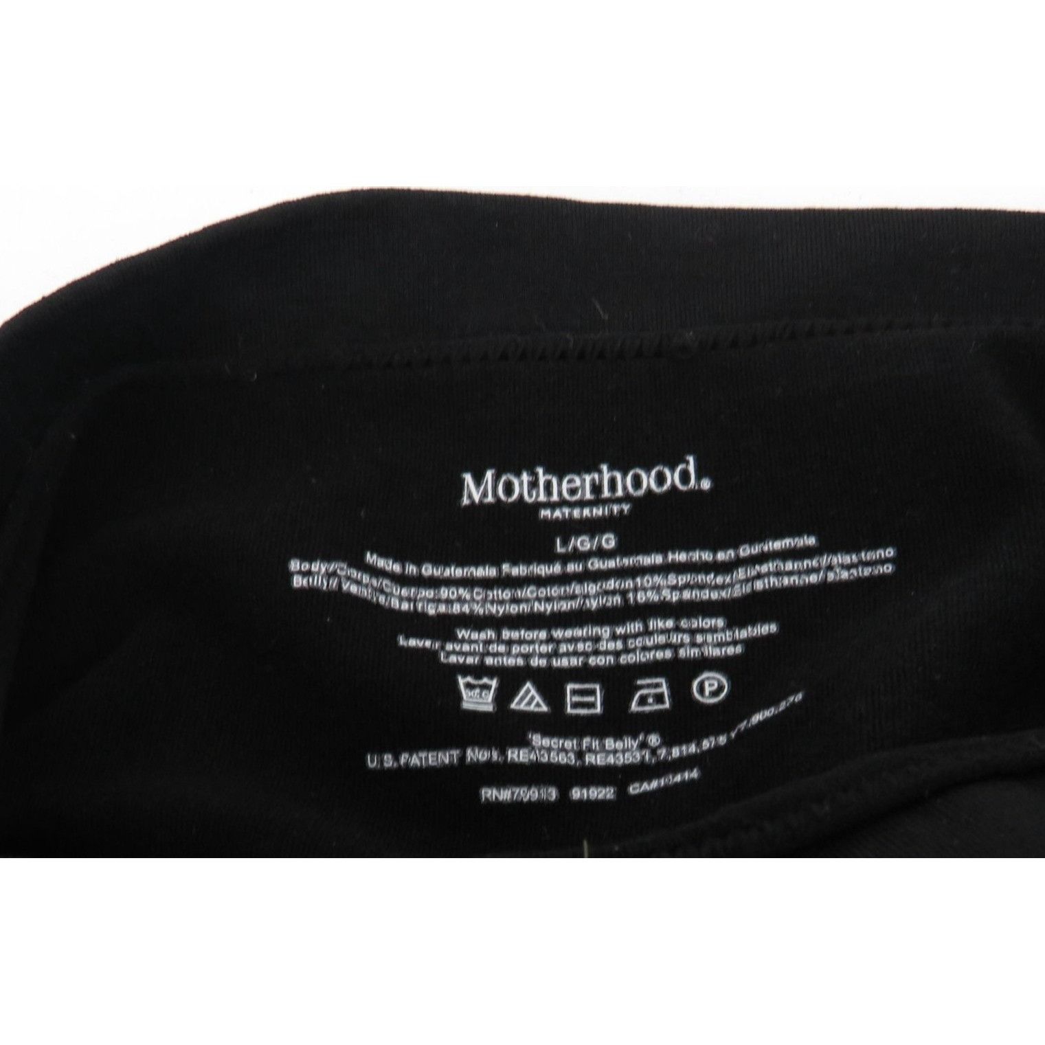 Other Motherhood Maternity Secret Fit Belly Black Leggings Large S Size 23" - 6 Thumbnail