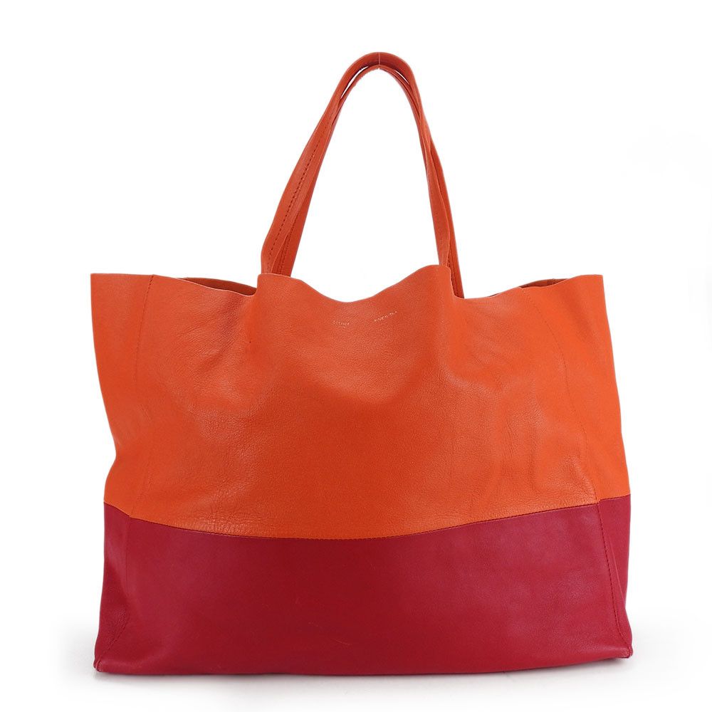Celine Celine Celine Horizontal Cabas Leather Tote Bag Leather Tote Bag 169263EBT Size ONE SIZE - 1 Thumbnail