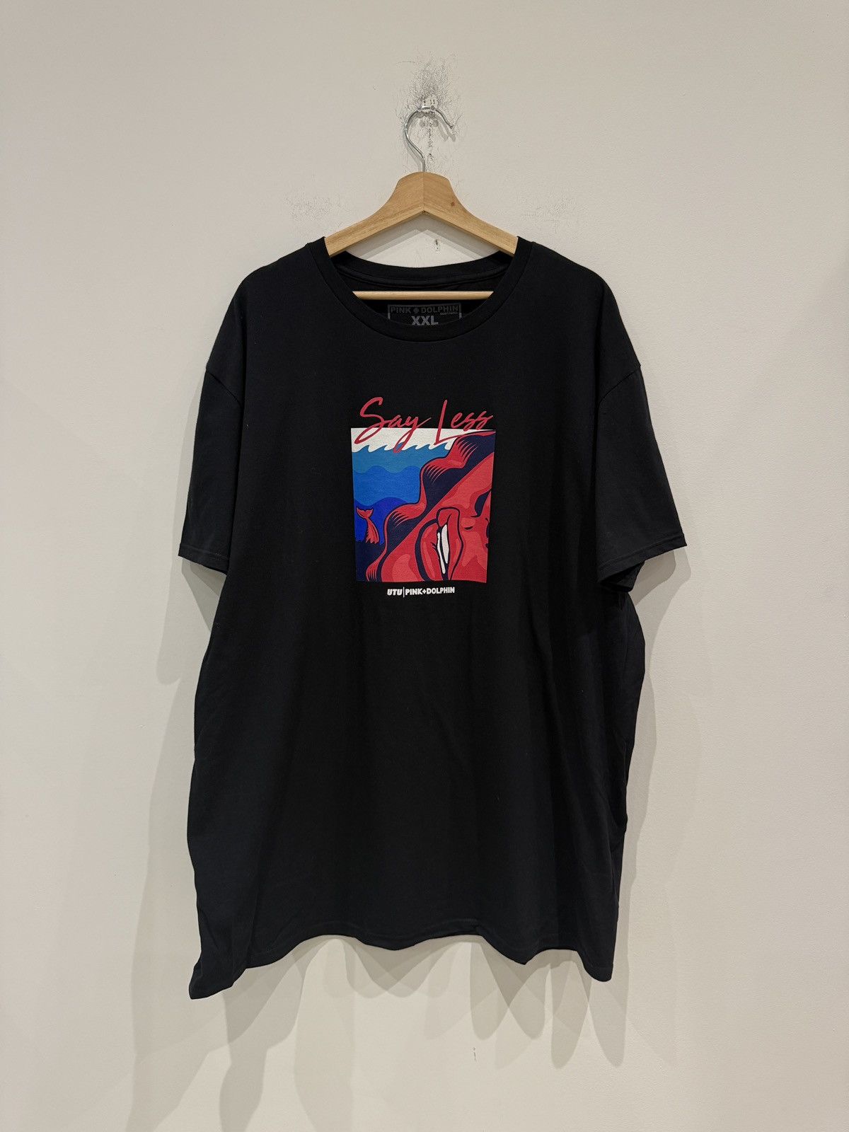 Pink Dolphin Pink Dolphin Say Less Graphic Shirt Black Size: XXL Size US XXL / EU 58 / 5 - 1 Thumbnail