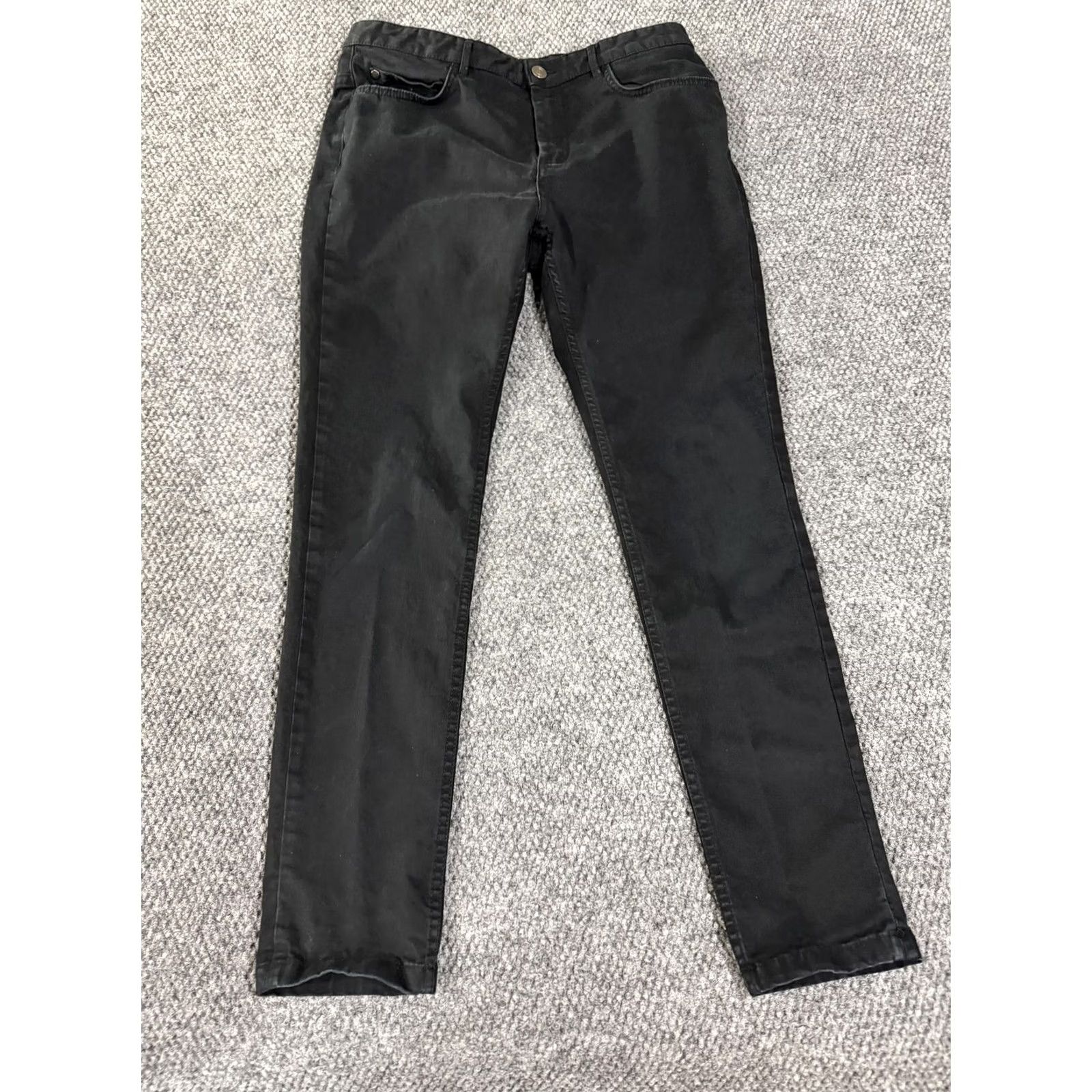 Zara VINTAGE? No — Zara Jeans Mens 32x30 Black Slim Tapered Stretch Denim Pants Dark Wash Casual Size US 32 / EU 48 - 2 Thumbnail