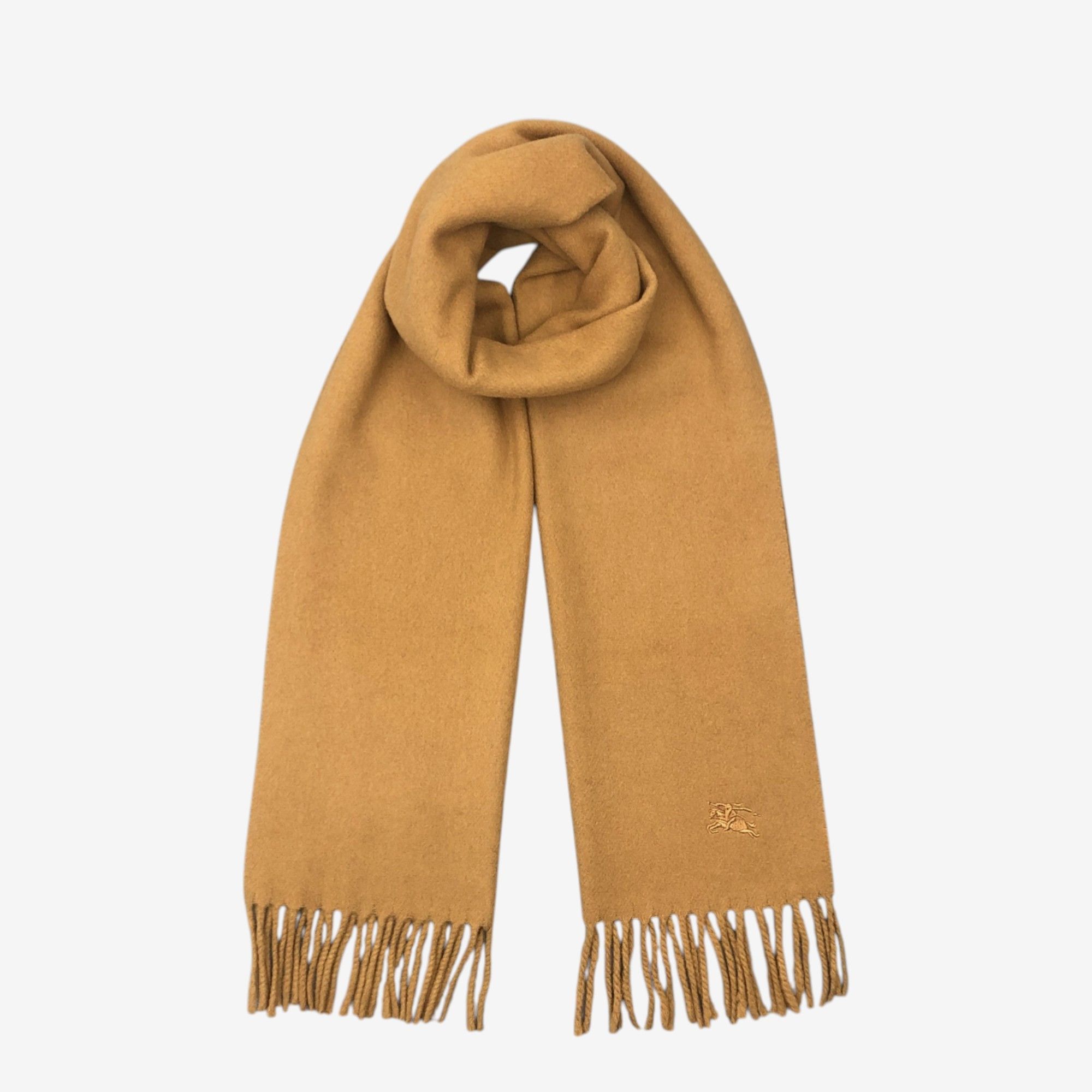 Burberry Vintage Burberrys Scarf Muffler Wool Winter Fringe Scarves Size ONE SIZE - 1 Thumbnail