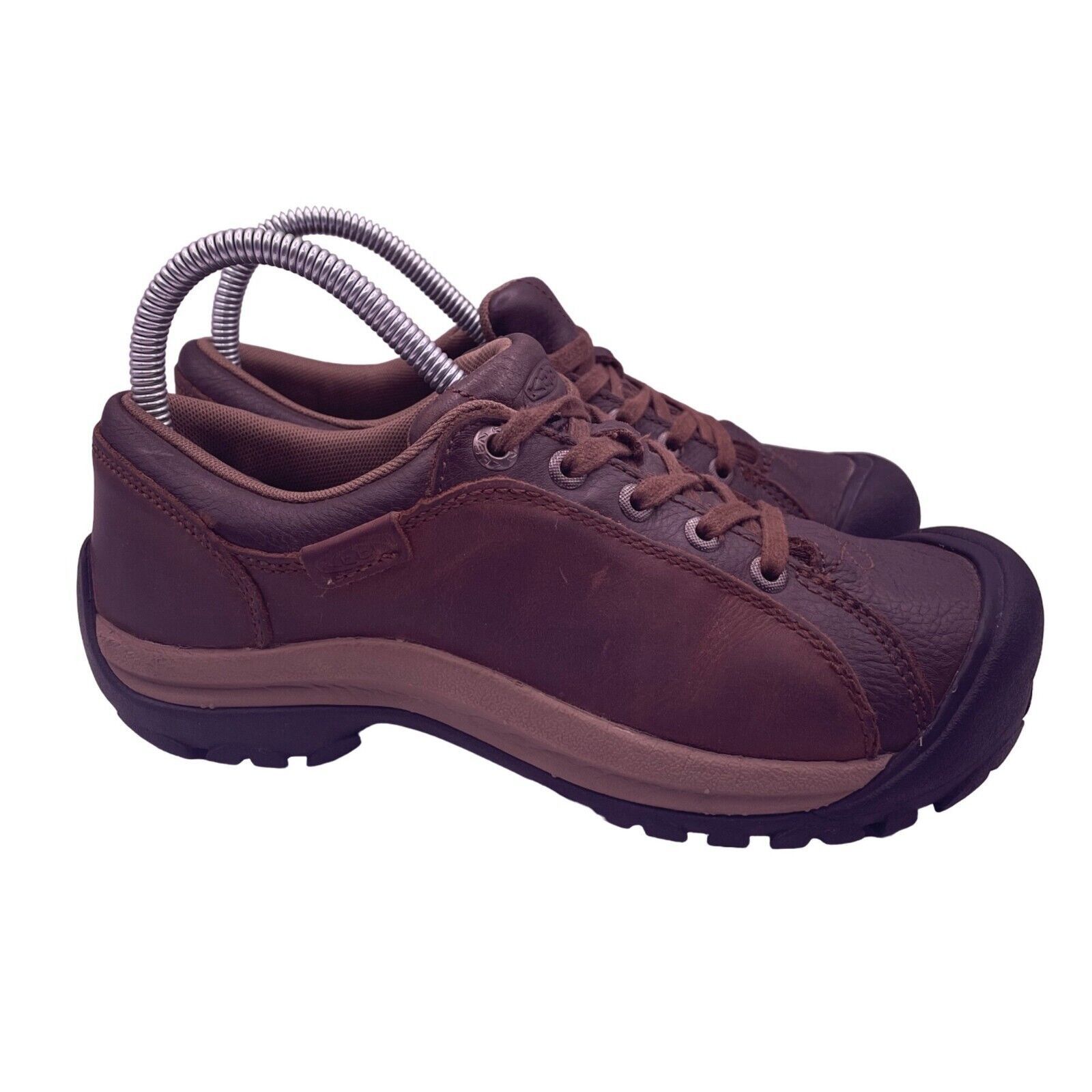 KEEN Keen Briggs Leather Brown Oxford Low Trail Shoes Womens 7 Size US 7 / IT 37 - 1 Thumbnail