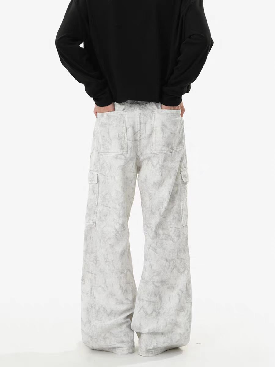 Japanese Brand × Jean Workwear tie-dye high street casual paratrooper trousers Size US 32 / EU 48 - 5 Thumbnail