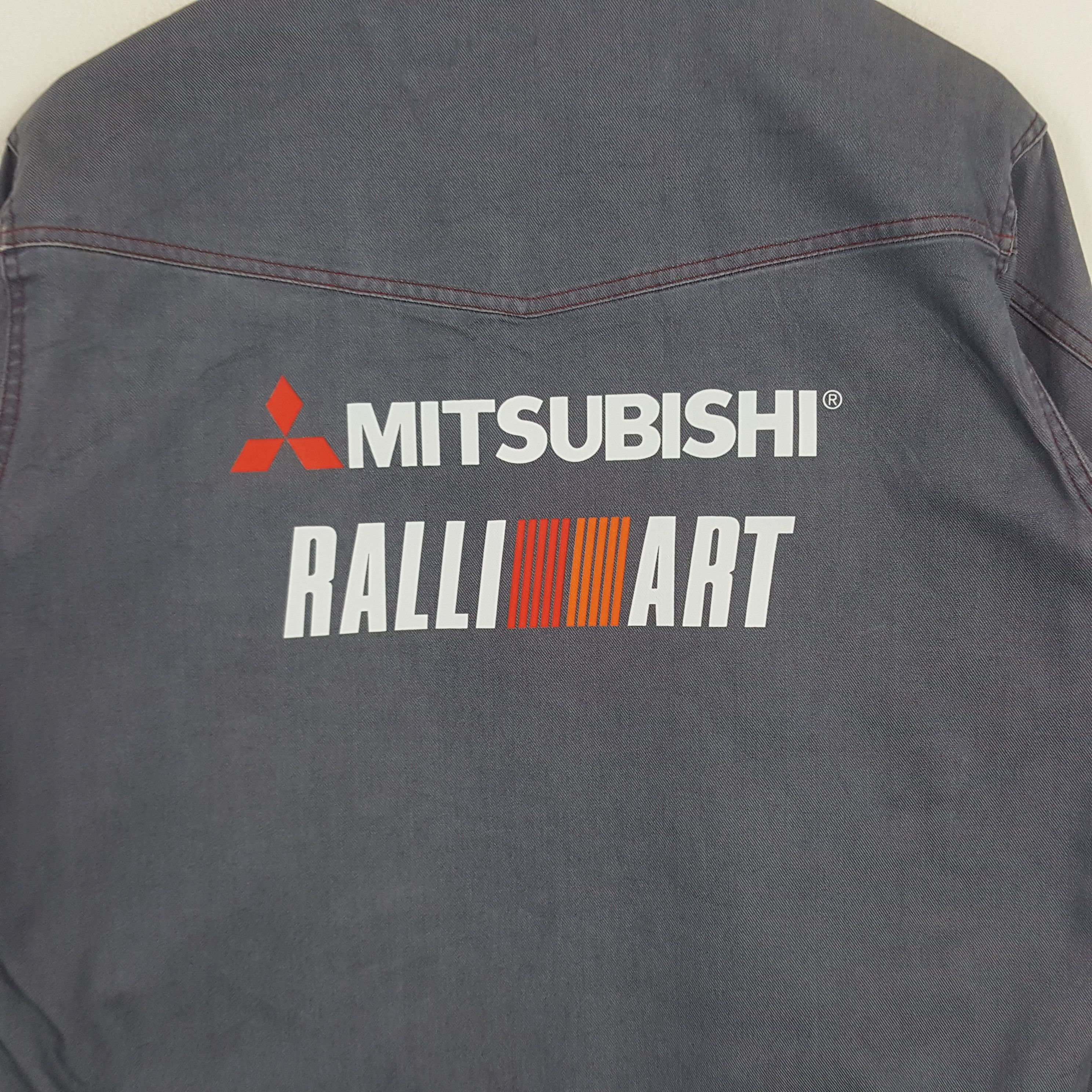 Japanese Brand × Vintage Vintage Mitsubishi Ralli Art Japanese Racing Custom Jacket Size US M / EU 48-50 / 2 - 2 Thumbnail