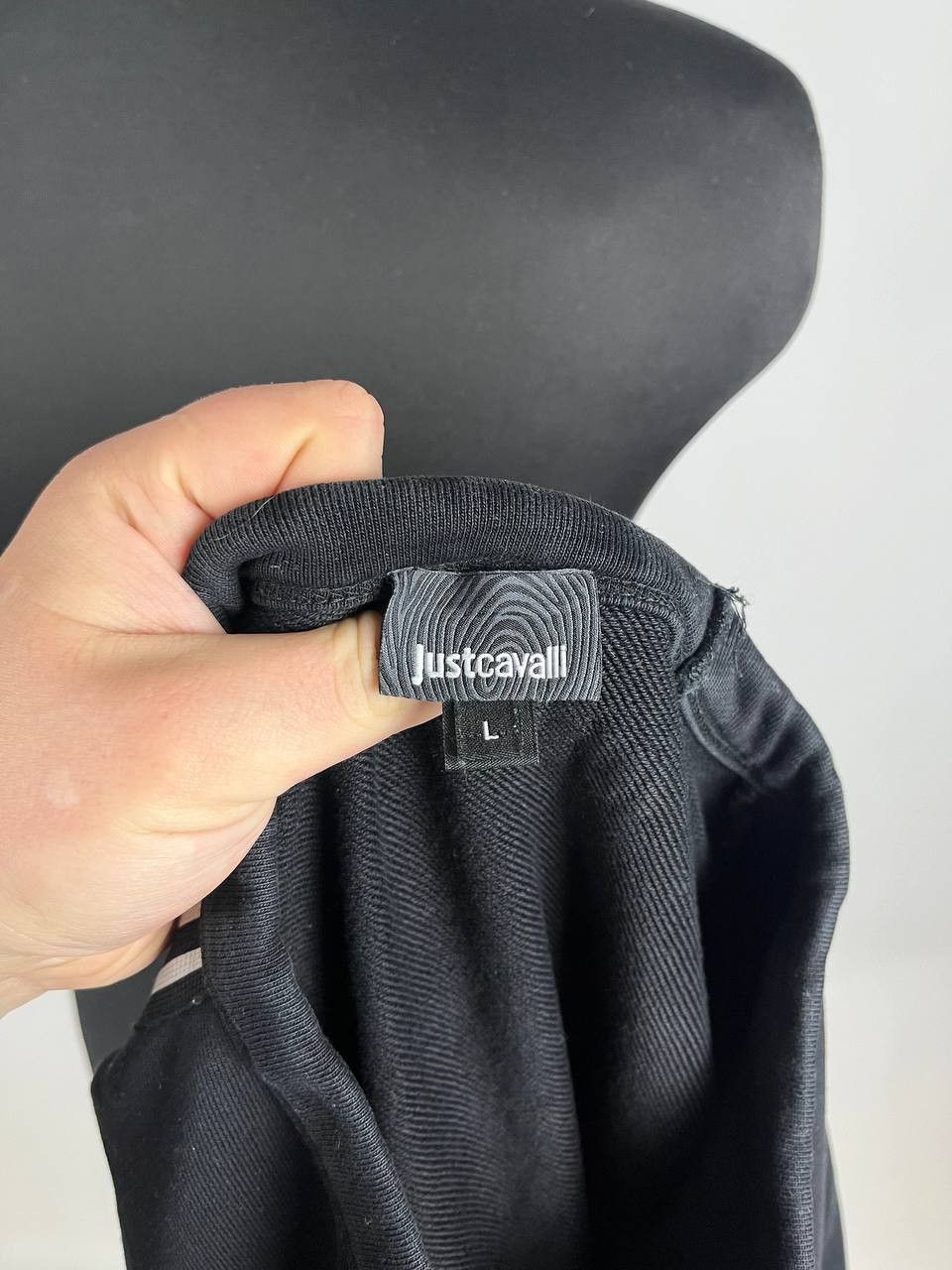 Designer × Just Cavalli Just Cavalli Men's Sweatshirt Tape Sleeve Logo (0498) Size US L / EU 52-54 / 3 - 8 Thumbnail
