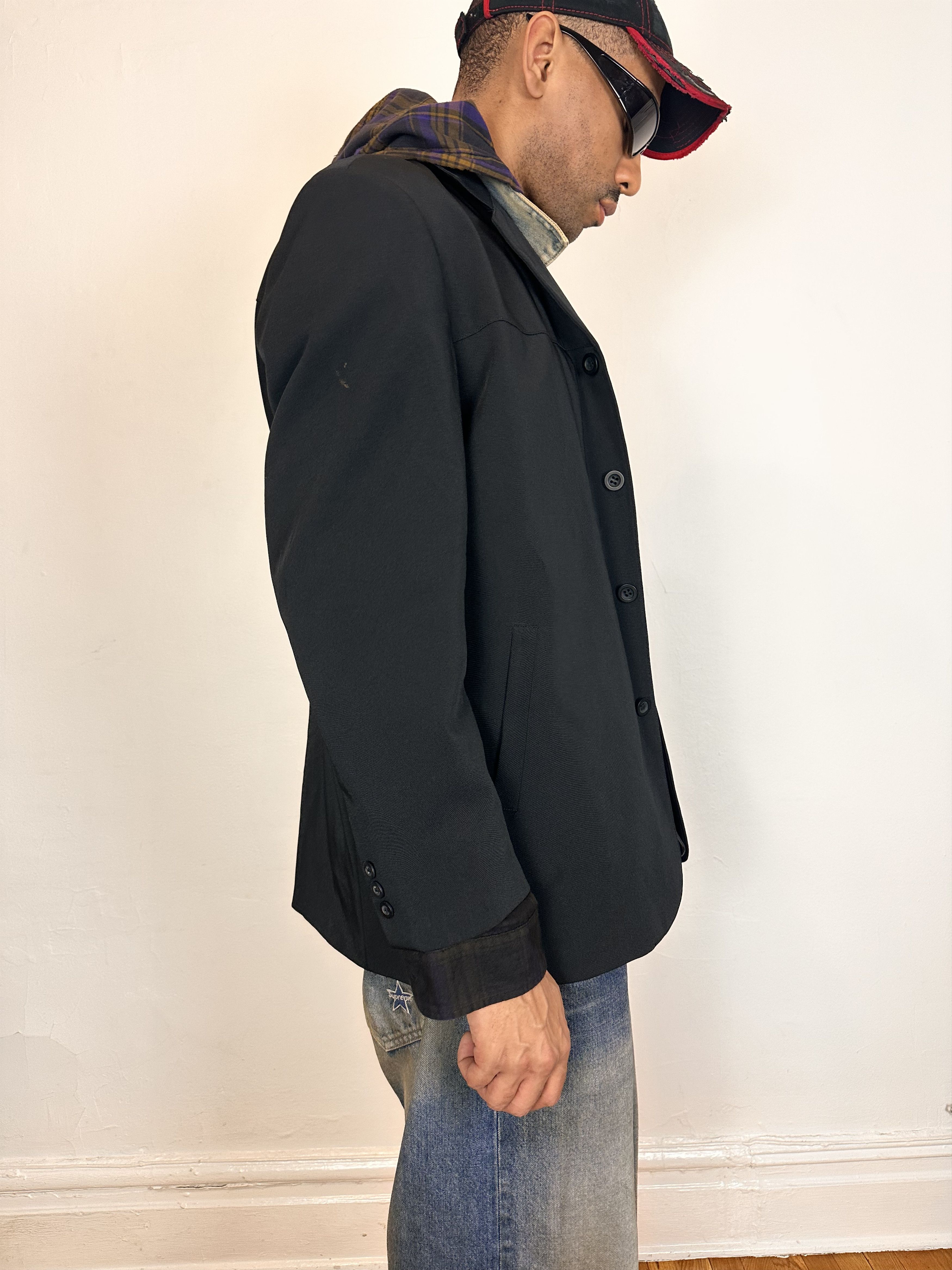 Other VINTAGE 90s PRONTI CLASSIC BLACK BLAZER _ LARGE Size 38R - 5 Thumbnail