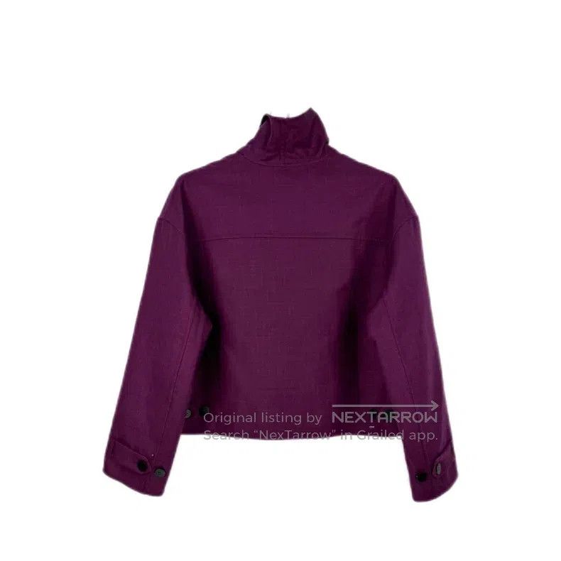 Hermes Hermes Purple Cashmere Tweed Jacket Size XS / US 0-2 / IT 36-38 - 2 Thumbnail