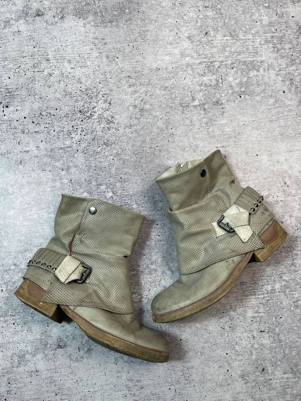 If Six Was Nine Vintage Airstep AS98 Style Ankle Biker Boots Y2K Size US 7 / IT 37 - 2 Thumbnail