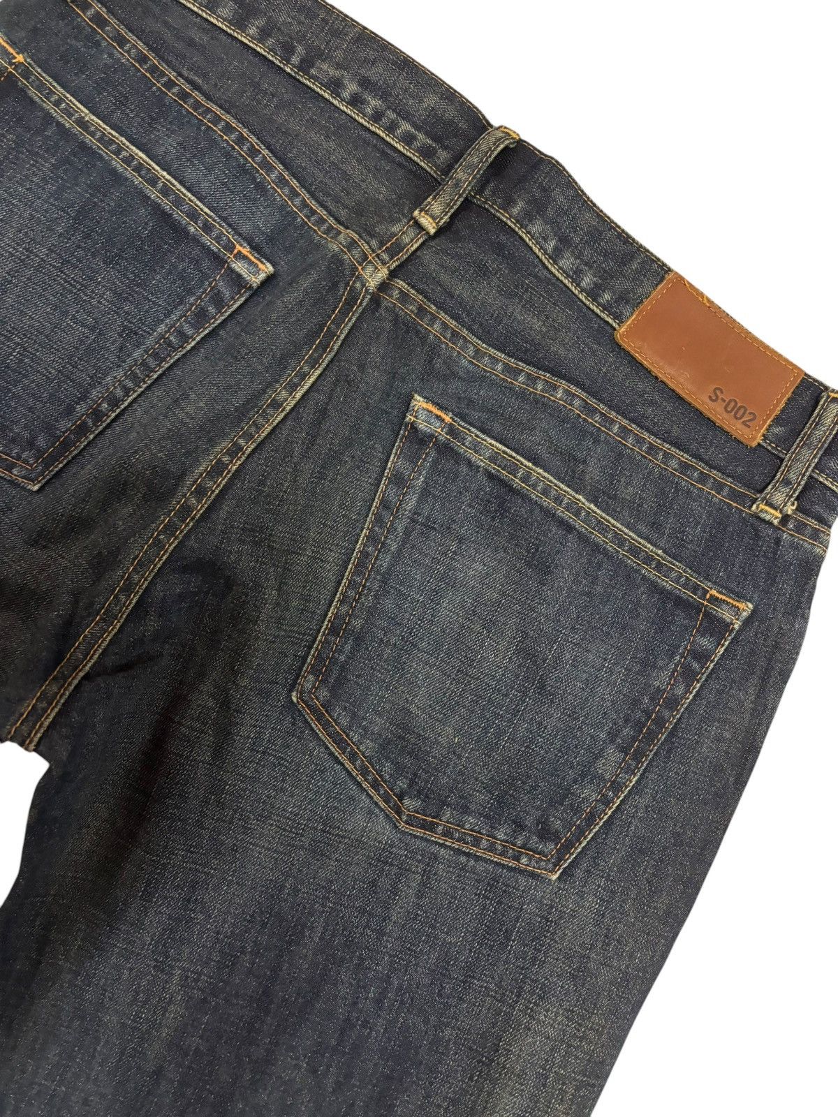 Japanese Brand × Jun Takahashi × Kaihara Denim 90s Vtg Kaihara Uniqlo S-002 Faded Mud Washed Jeans Size US 33 - 5 Thumbnail