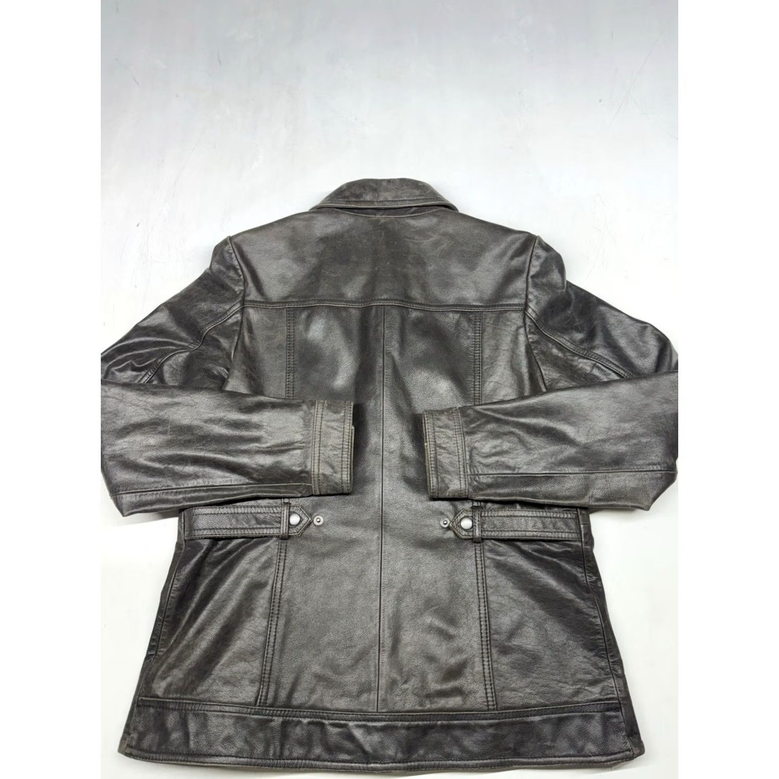 Eddie Bauer Eddie Bauer Jacket Brown Buffalo Leather Full Zip Adjustable Waist Women’s L Tall Size L / US 10 / IT 46 - 7 Thumbnail