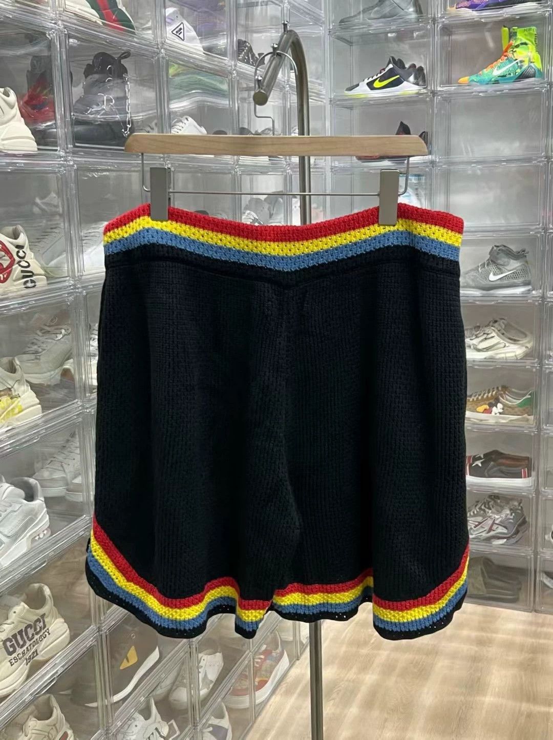 Amiri AMIRI Rainbow Knit Embroidered Shorts Size 36" / US 14 / IT 50 - 2 Thumbnail