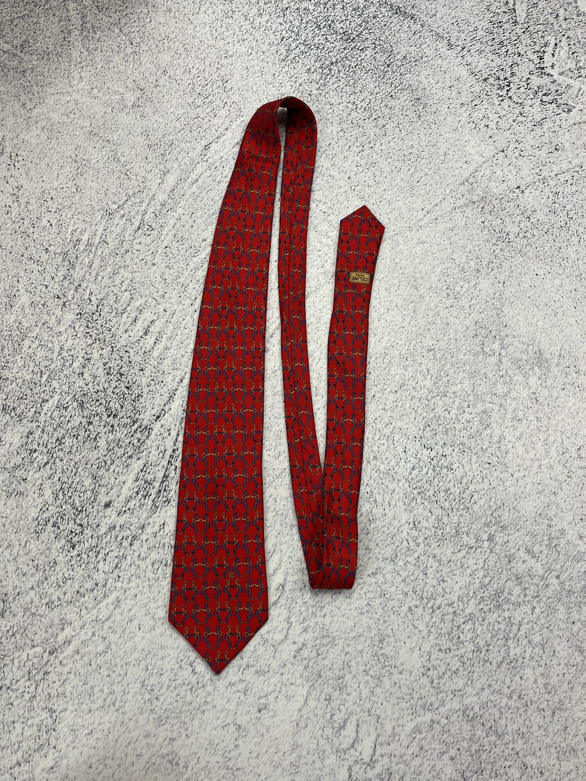 Celine Vintage Celine Paris Logo Monogram Tie 90s Size ONE SIZE - 4 Thumbnail
