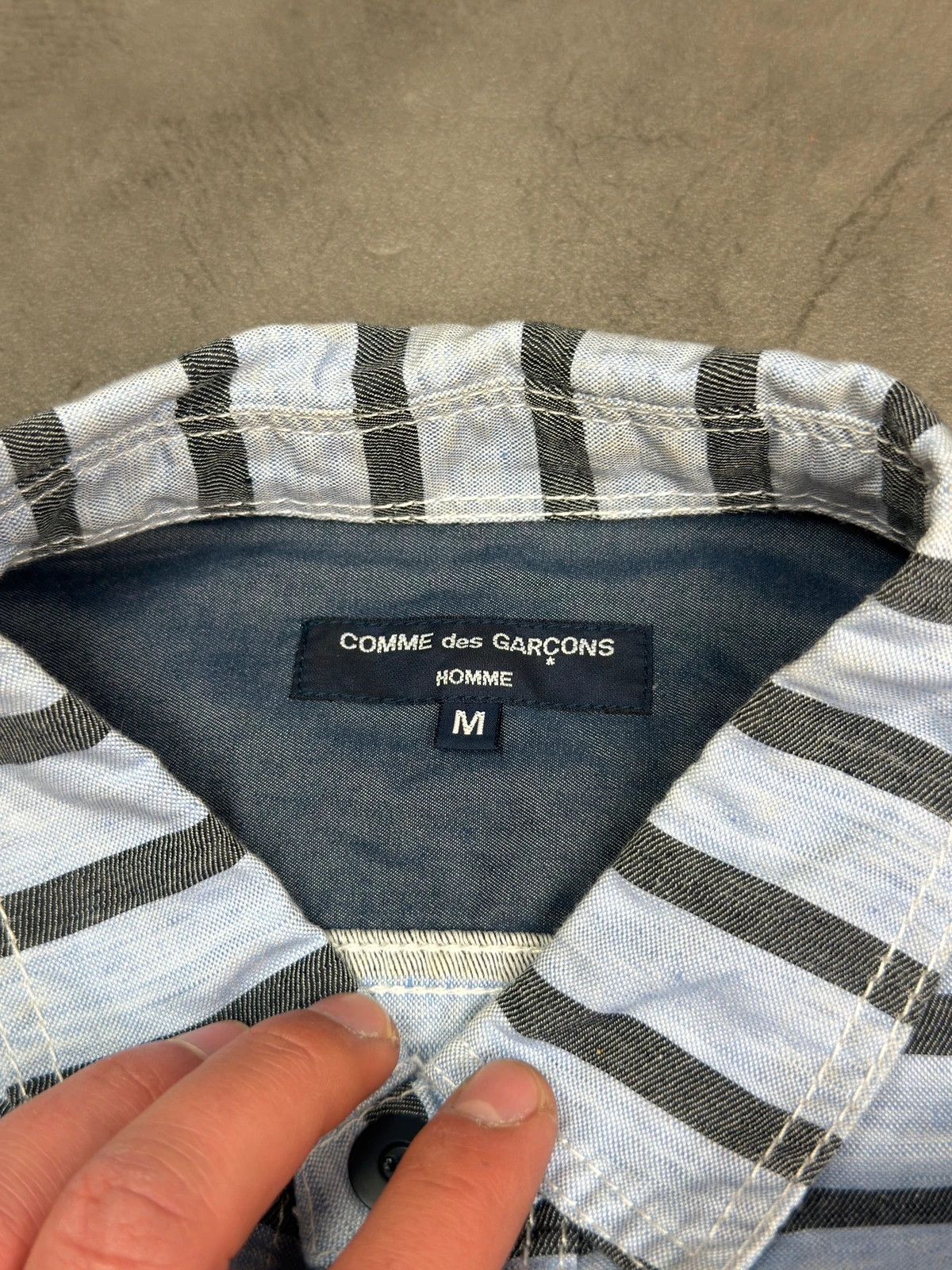 Comme des Garcons Comm des Garçons AD2015 archive striped shirt Size US M / EU 48-50 / 2 - 10 Thumbnail