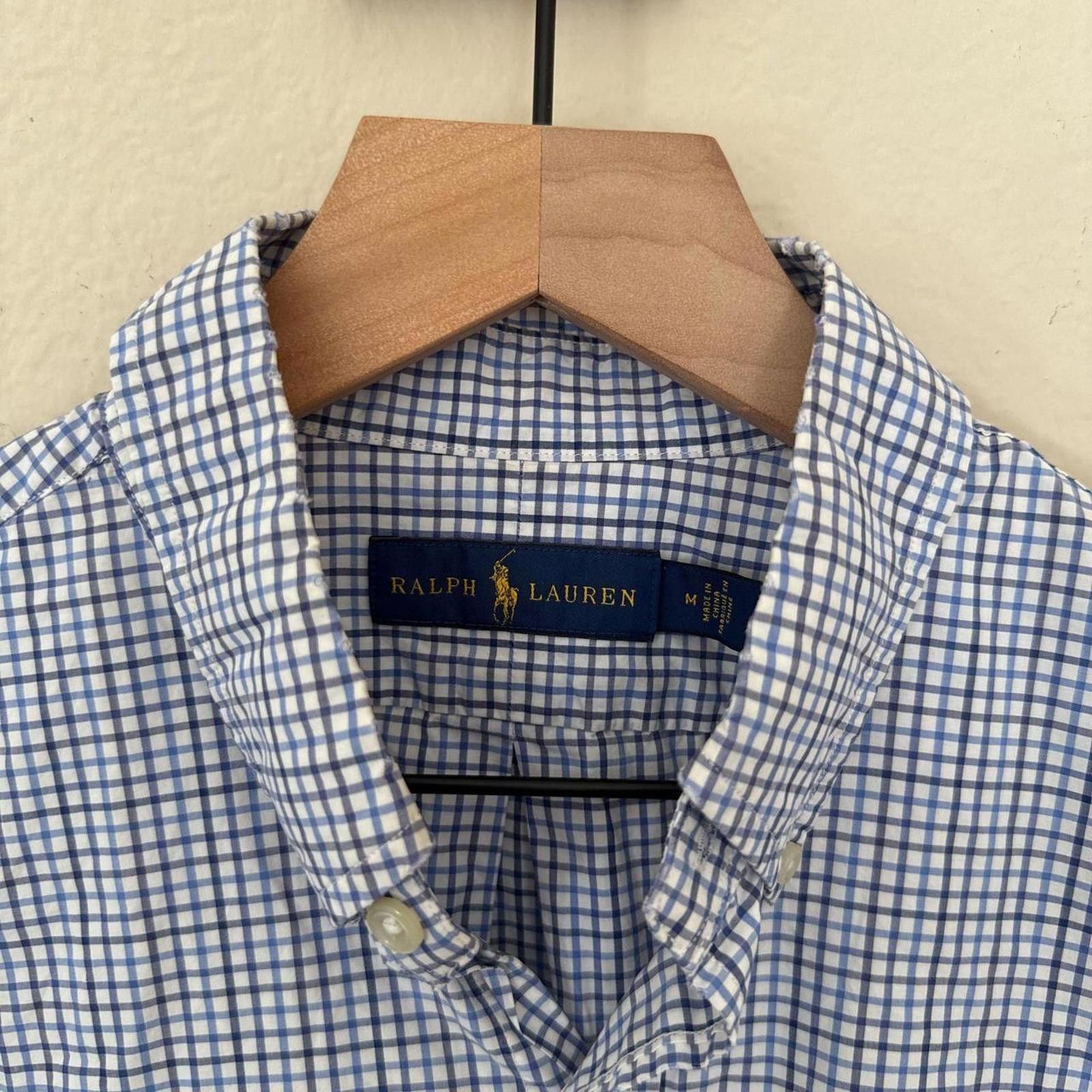 Lauren Ralph Lauren Ralph Lauren Button Down Shirt Men's L Blue Plaid Size US M / EU 48-50 / 2 - 3 Thumbnail