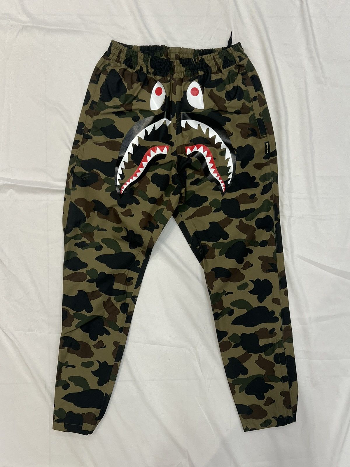 Bape Bape 1st Camo Green GoreTex Track Pants S Size US 30 / EU 46 - 1 Thumbnail