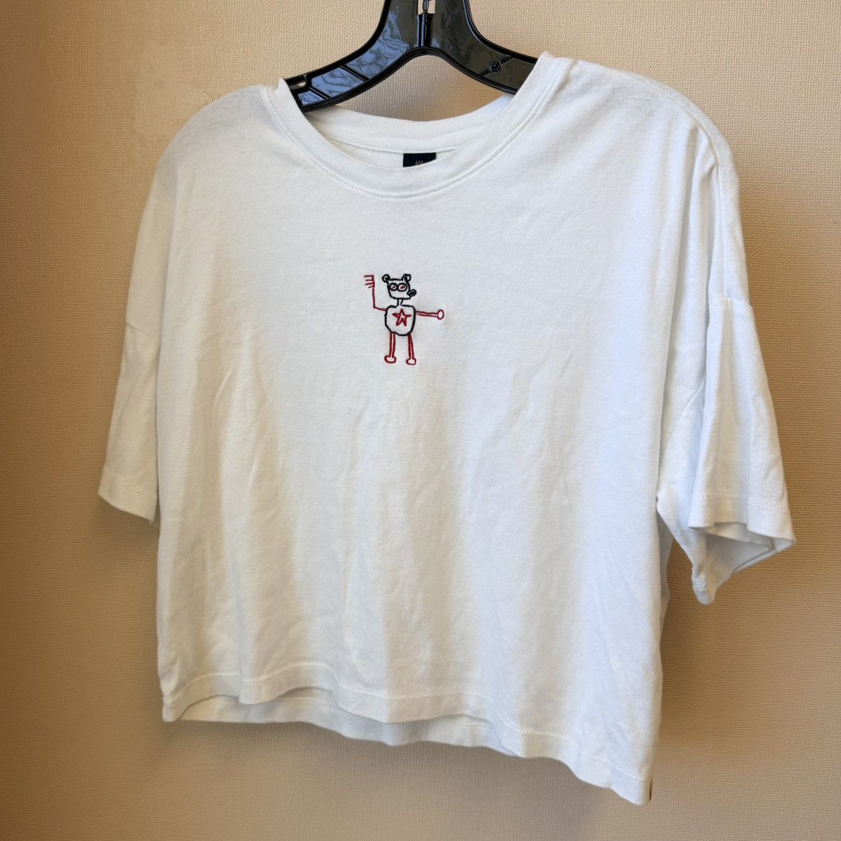 Roark Basquiat x Roark Artsy Y2K Bear Graphic Crop Tee L Size L / US 10 / IT 46 - 2 Thumbnail