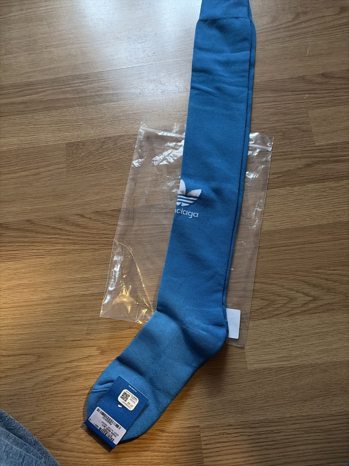 Adidas × Balenciaga Adidas x Balenciaga blue Soccer Socks Sz. L Size 42 - 3 Thumbnail