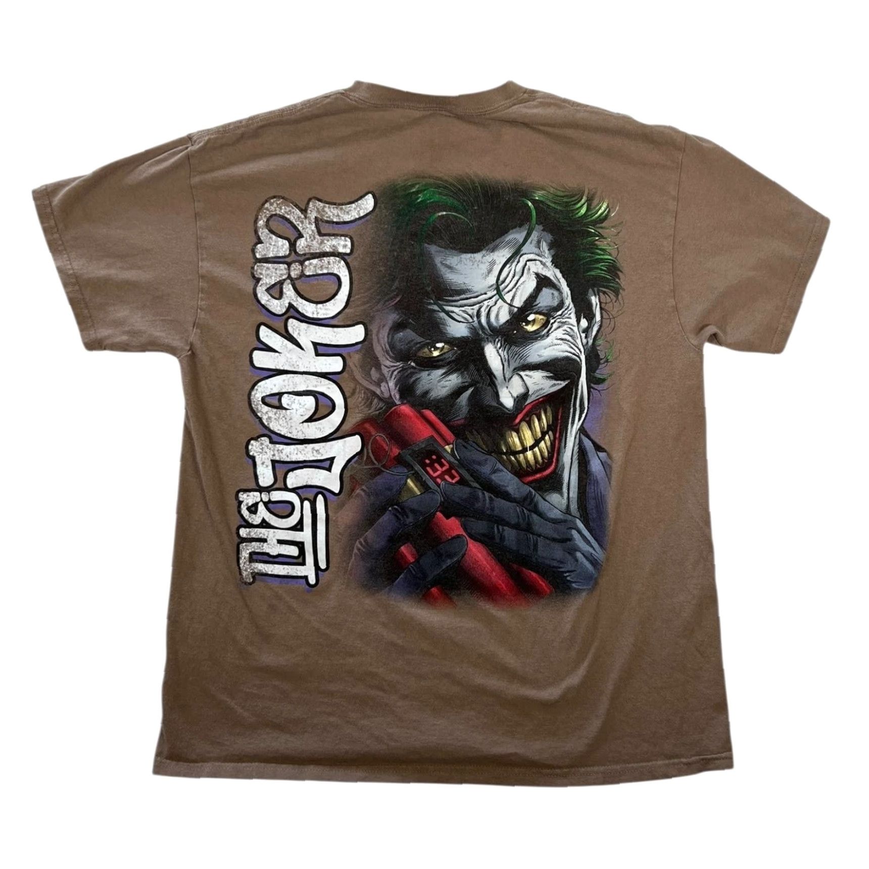 Vintage VINTAGE CVLA Batman The Joker T-Shirt Mens Large Brown Playing Card DC Comics Retro VTG Size US L / EU 52-54 / 3 - 3 Thumbnail